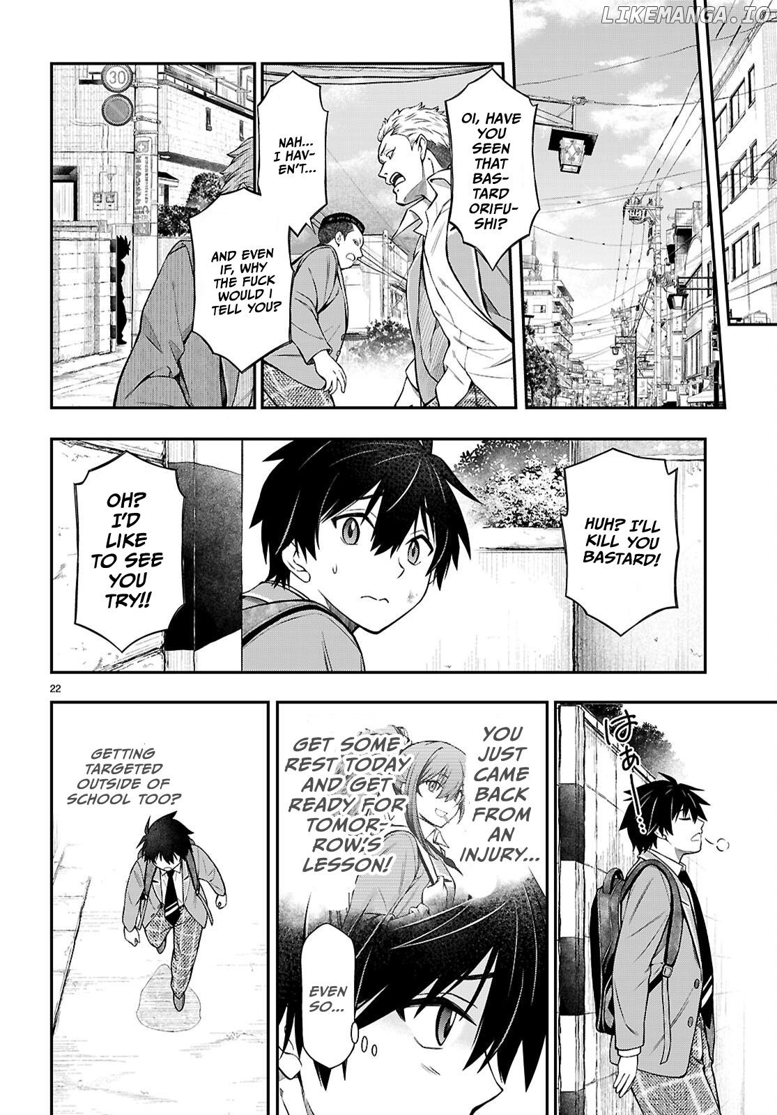 Houkago wa Kenka Saikyou no Gyaru ni Tsurekomareru Seikatsu Kanojo-tachi ni Sukarete, Boku mo Saikyou ni!? Chapter 12 - page 22