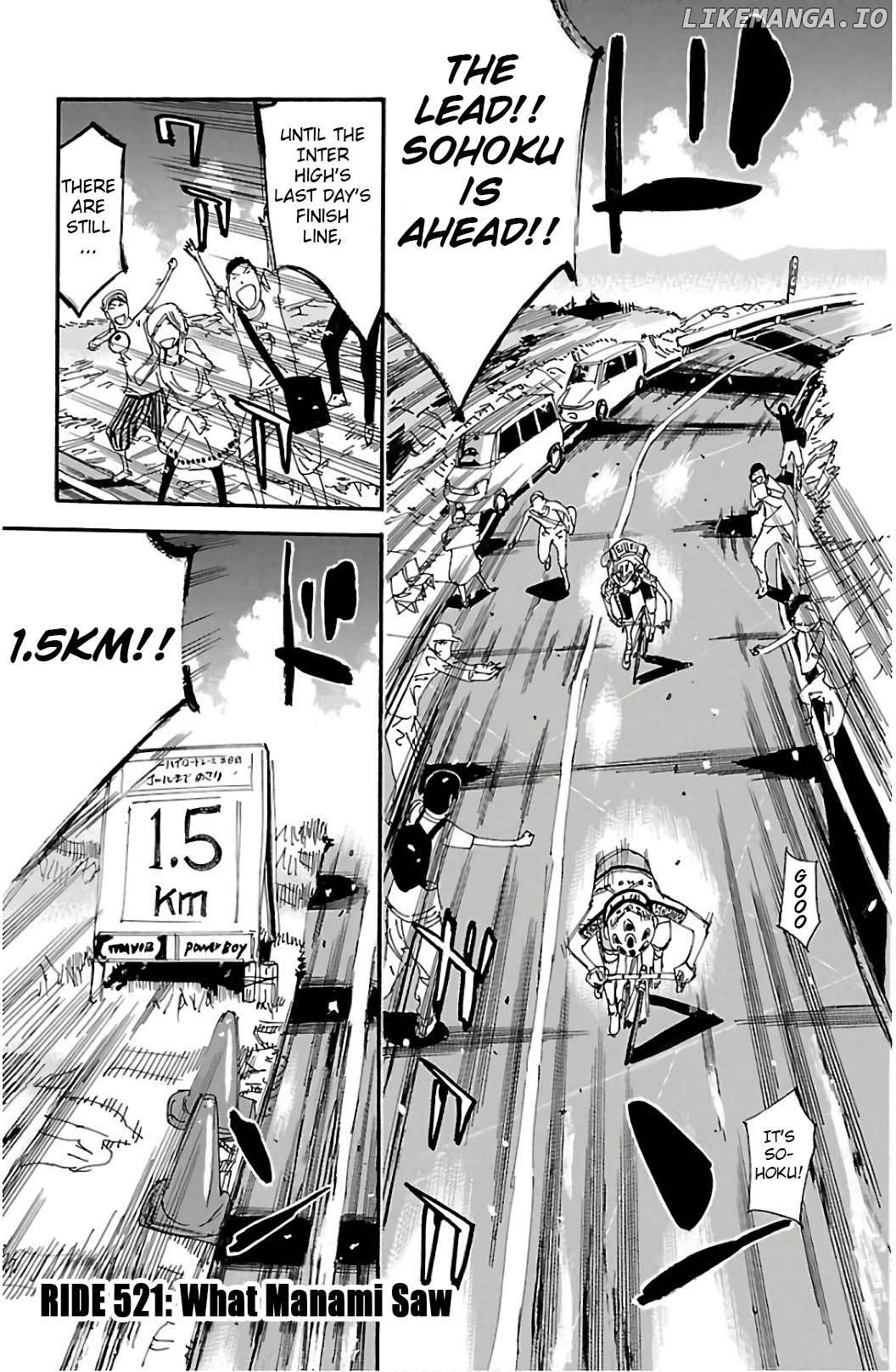 Yowamushi Pedal Chapter 521 - page 1