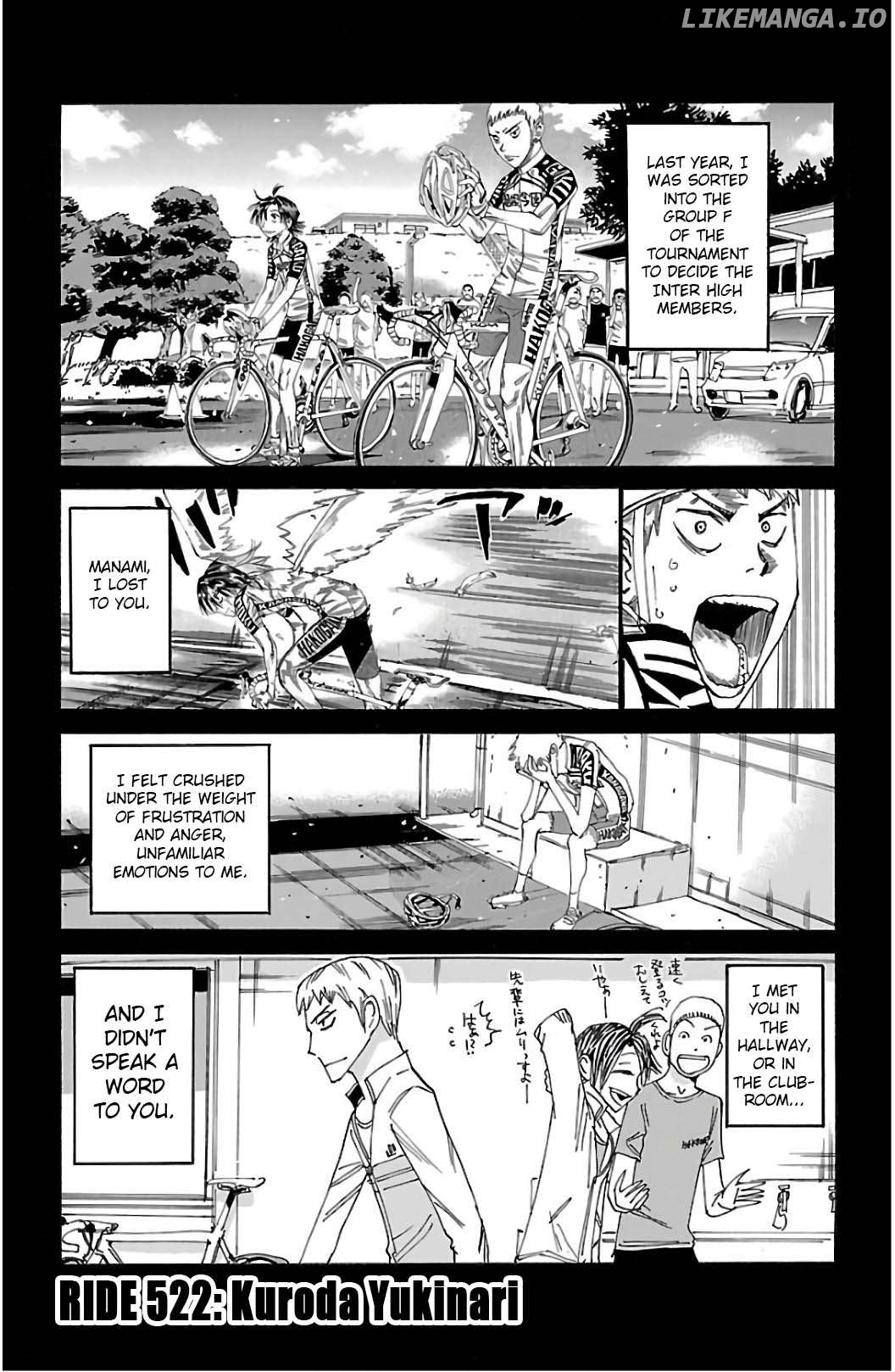 Yowamushi Pedal Chapter 522 - page 1