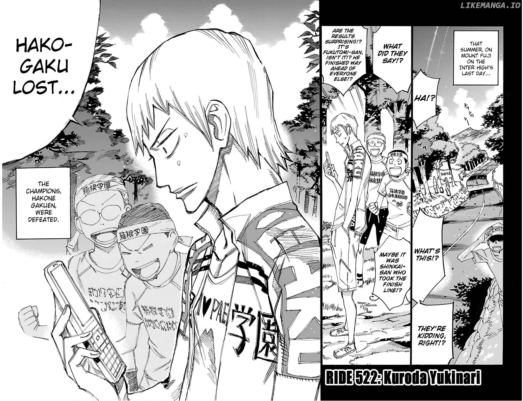 Yowamushi Pedal Chapter 522 - page 4