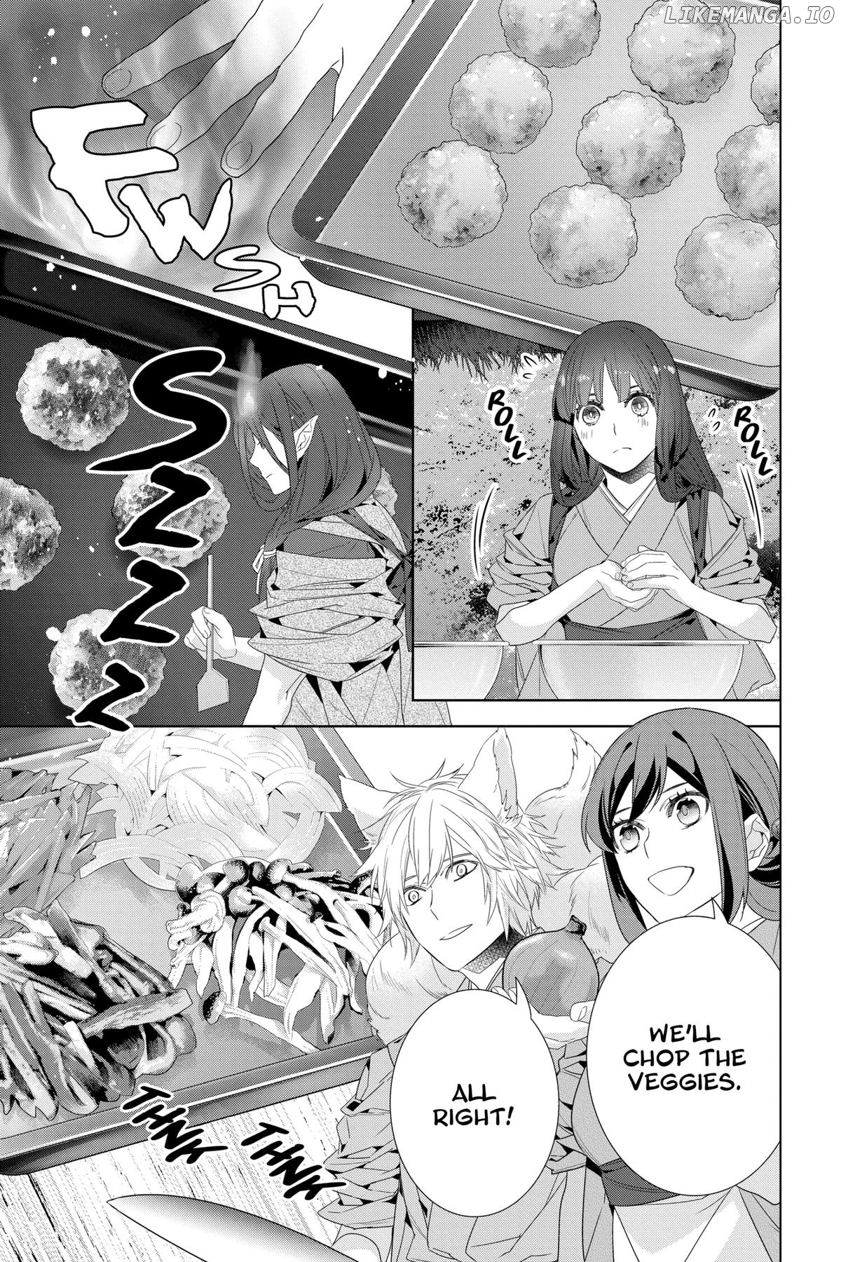 Kakuriyo no Yadomeshi: Ayakashi Oyado ni Yomeiri Shimasu. Chapter 54 - page 17