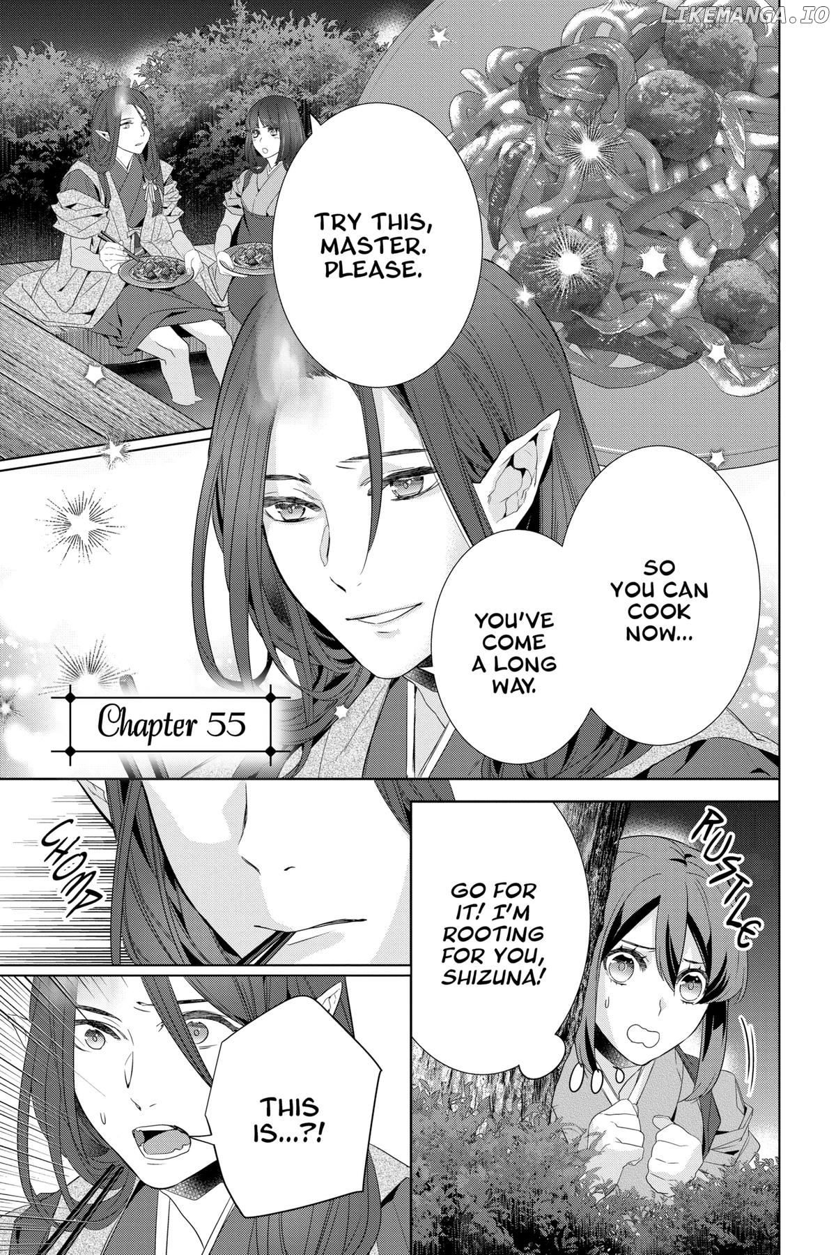 Kakuriyo no Yadomeshi: Ayakashi Oyado ni Yomeiri Shimasu. Chapter 55 - page 1