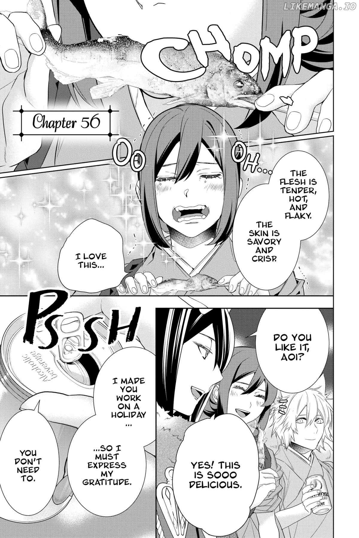 Kakuriyo no Yadomeshi: Ayakashi Oyado ni Yomeiri Shimasu. Chapter 56 - page 1