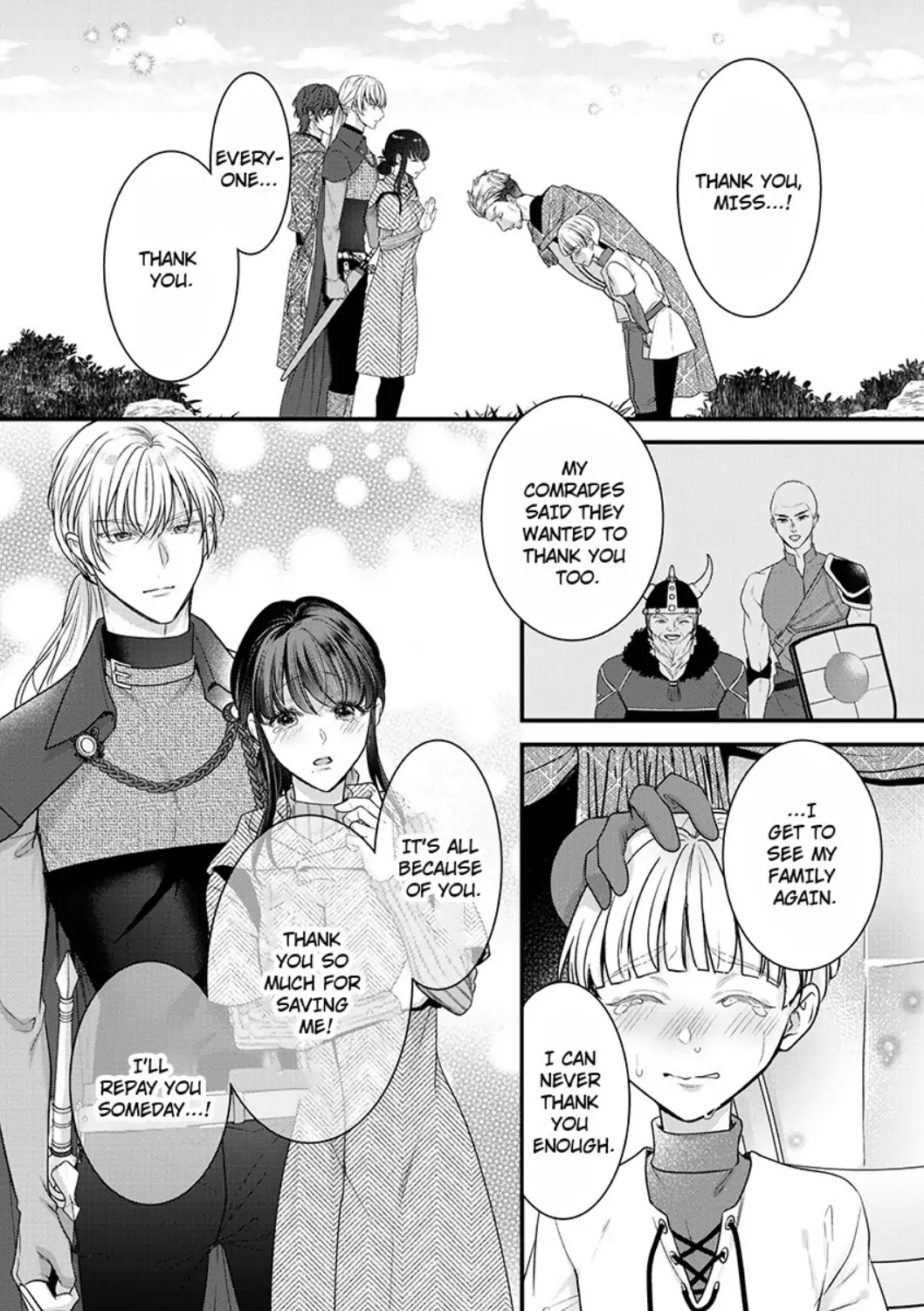 Inochi ni Kaete mo Mamoru to Chikatta - Cool na Goei Kishi wa Shoukansareta Seijo wo Atsuku Dekiai suru Chapter 6 - page 21