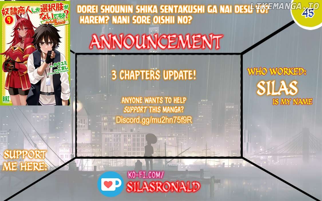 Dorei Shounin Shika Sentakushi Ga Nai desu Yo? ~Harem? Nani sore oishii no?~ Chapter 45 - page 1