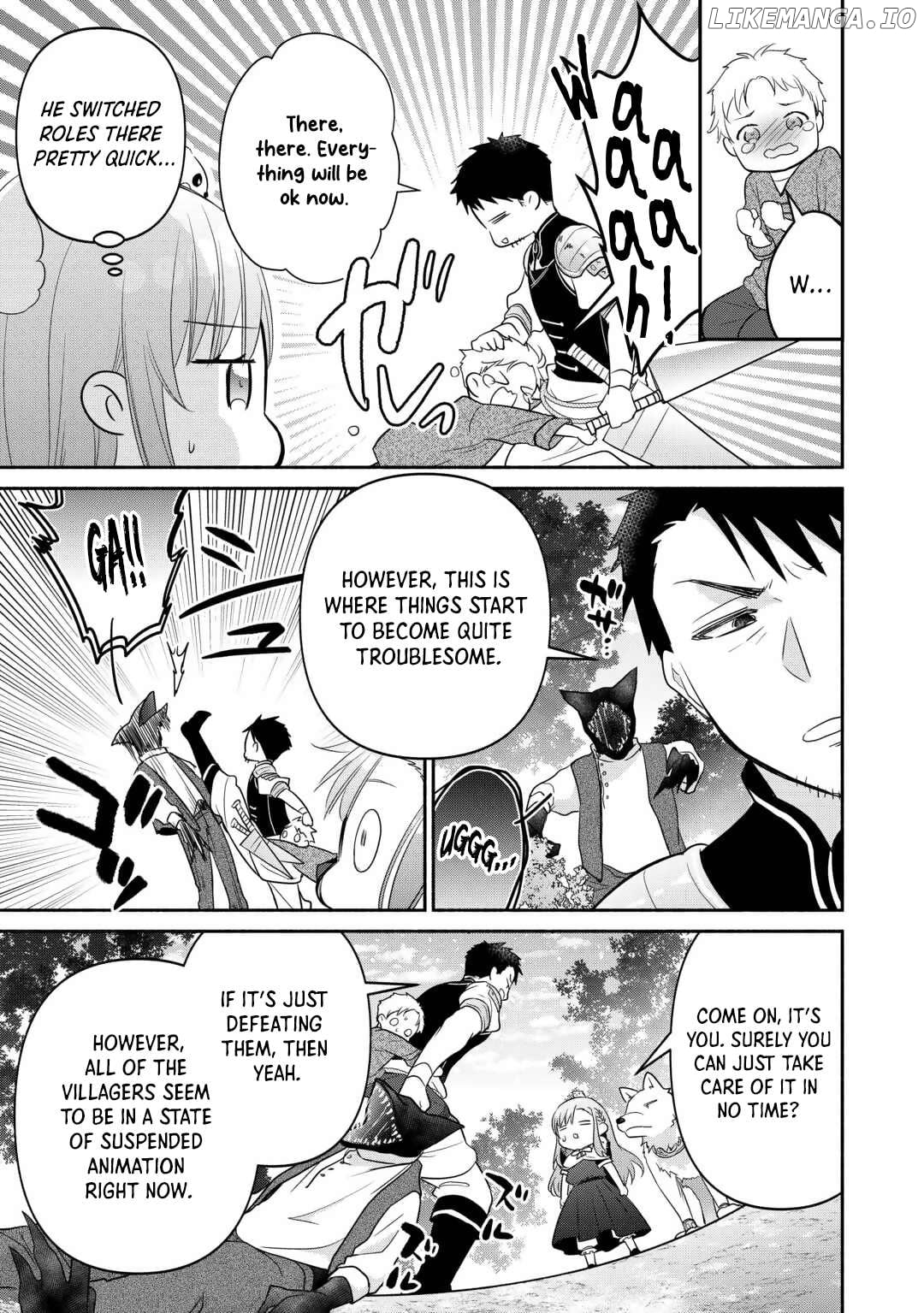 Tensei Youjo. Kamikemono to Ouji to, Saikyou no Ojisan Youhei-dan no Naka de Ikiru. Chapter 15 - page 3