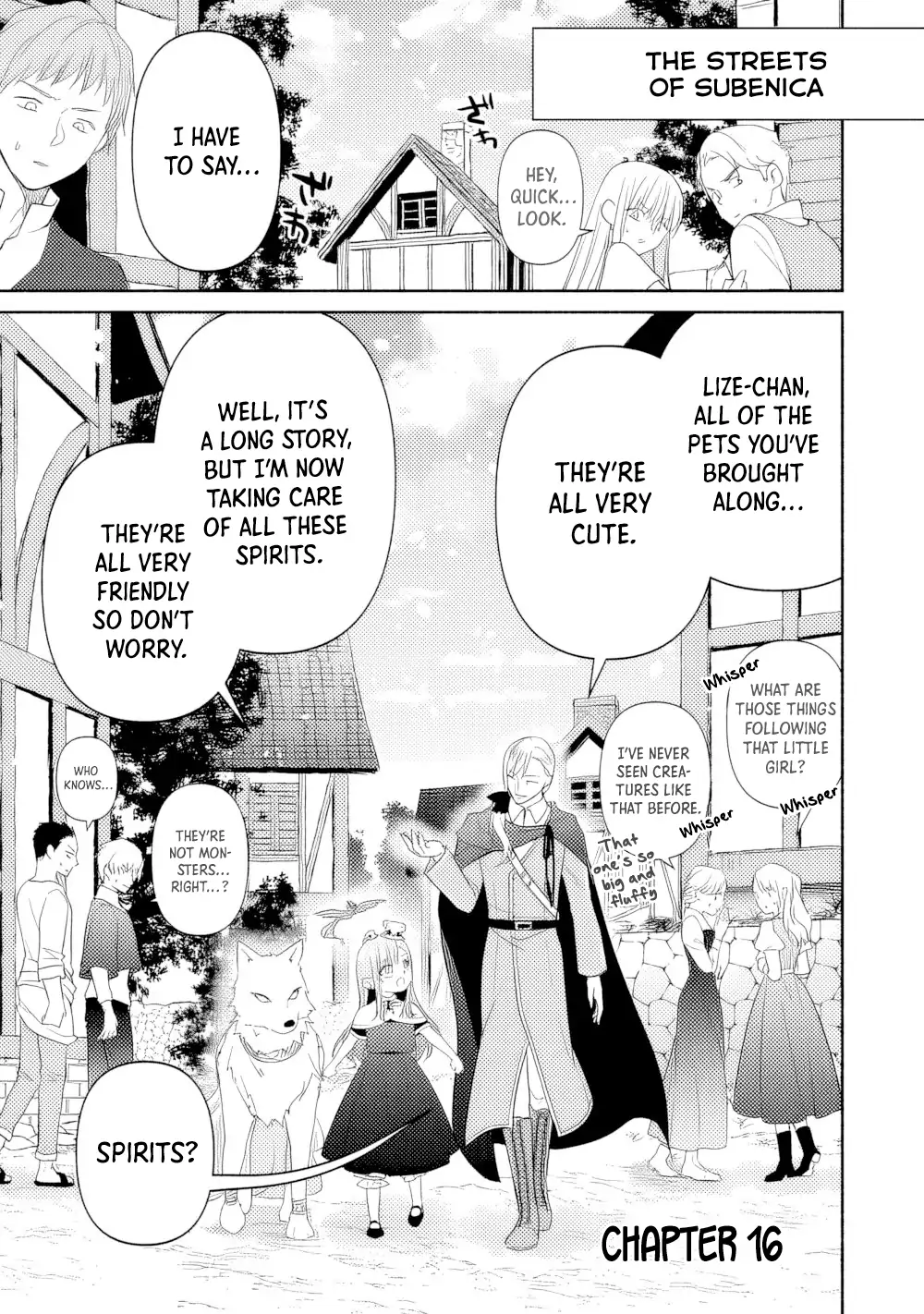 Tensei Youjo. Kamikemono to Ouji to, Saikyou no Ojisan Youhei-dan no Naka de Ikiru. Chapter 16 - page 1