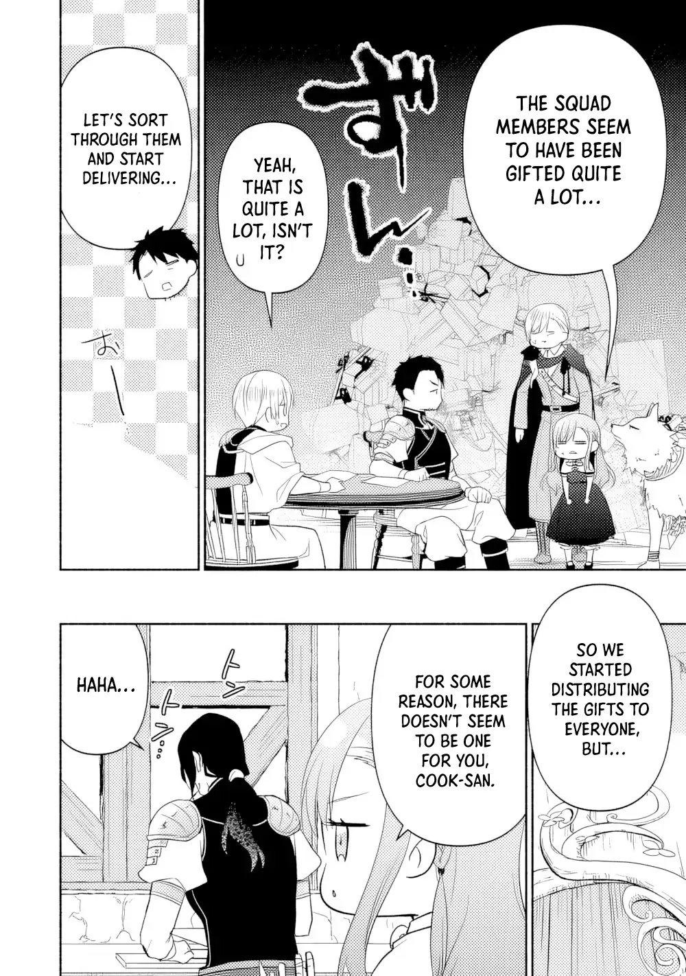 Tensei Youjo. Kamikemono to Ouji to, Saikyou no Ojisan Youhei-dan no Naka de Ikiru. Chapter 16 - page 22