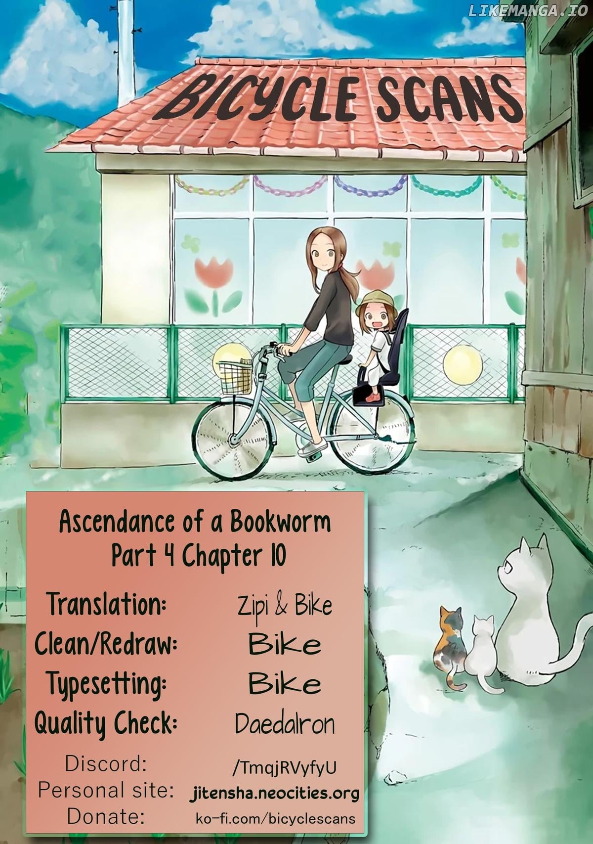 Honzuki No Gekokujou ~Shisho Ni Naru Tame Ni Wa Shudan Wo Erandeiraremasen~ Dai 4-Bu 「 Kizokuin No Toshokan Wo Sukuitai!」 Chapter 10 - page 1