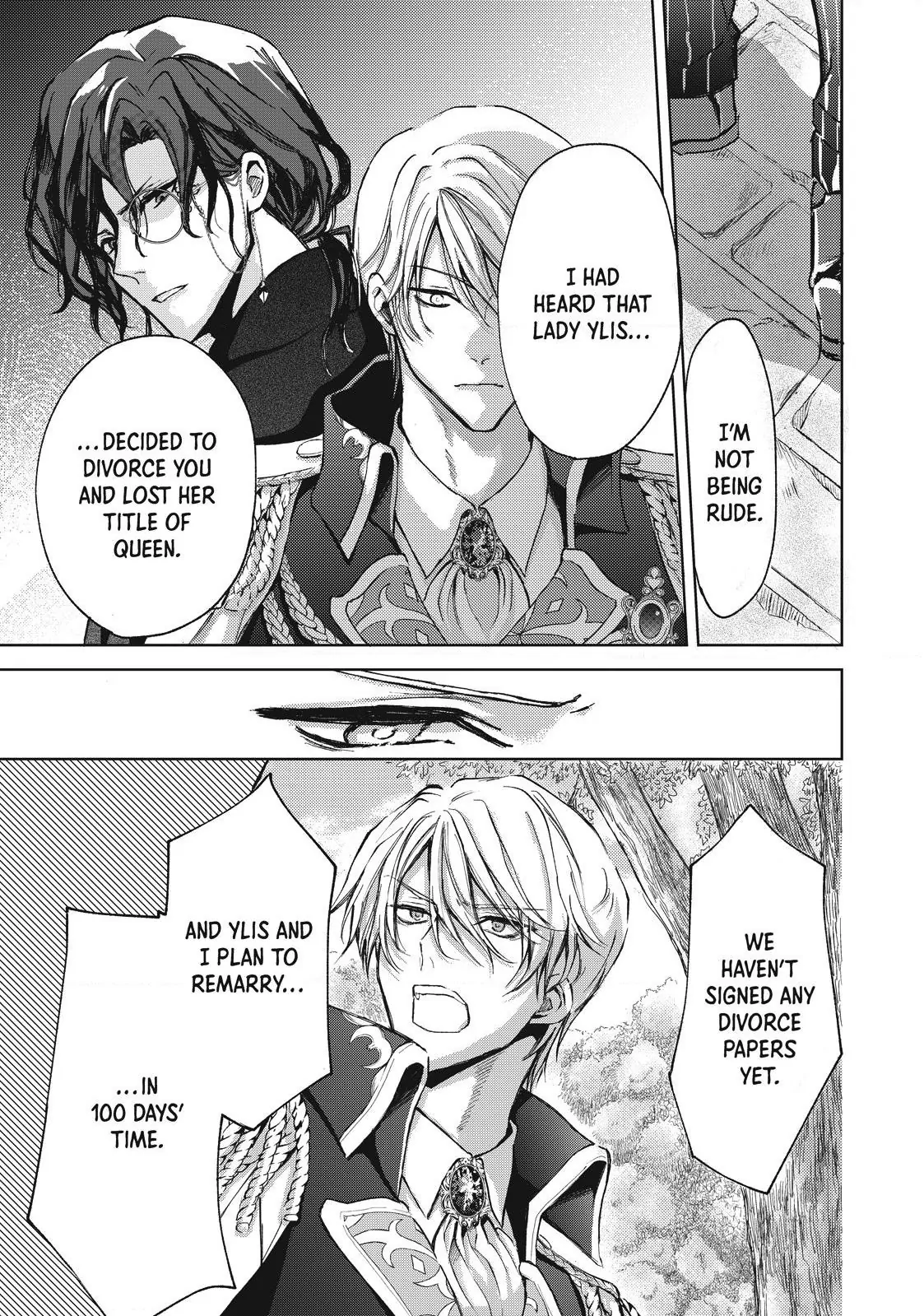 Ouhi-sama wa Rikon shitai - Isekai kara Seijo-sama ga Kita no de, Mou Oyaku Gomen desu wa ne? Chapter 20.3 - page 1