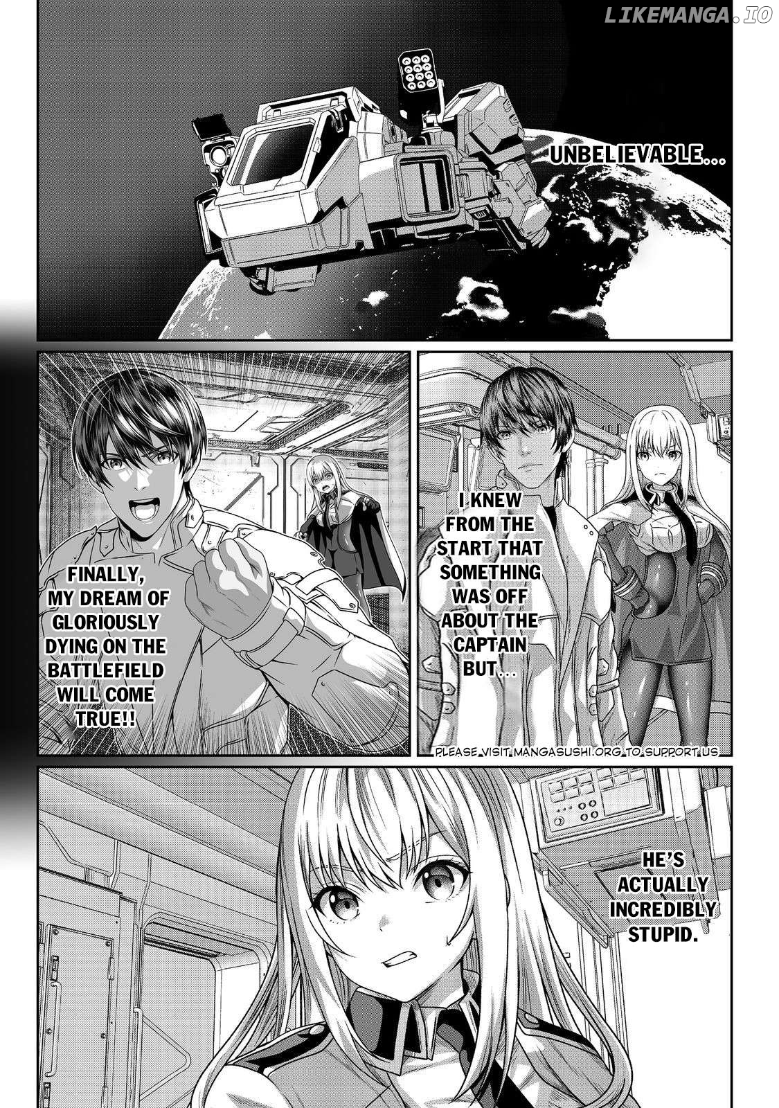 "Koko wa Makasete Sakini Ike!" wo shitai Shinitagari no Nozomanu Uchuu Gekokujou Chapter 4 - page 2