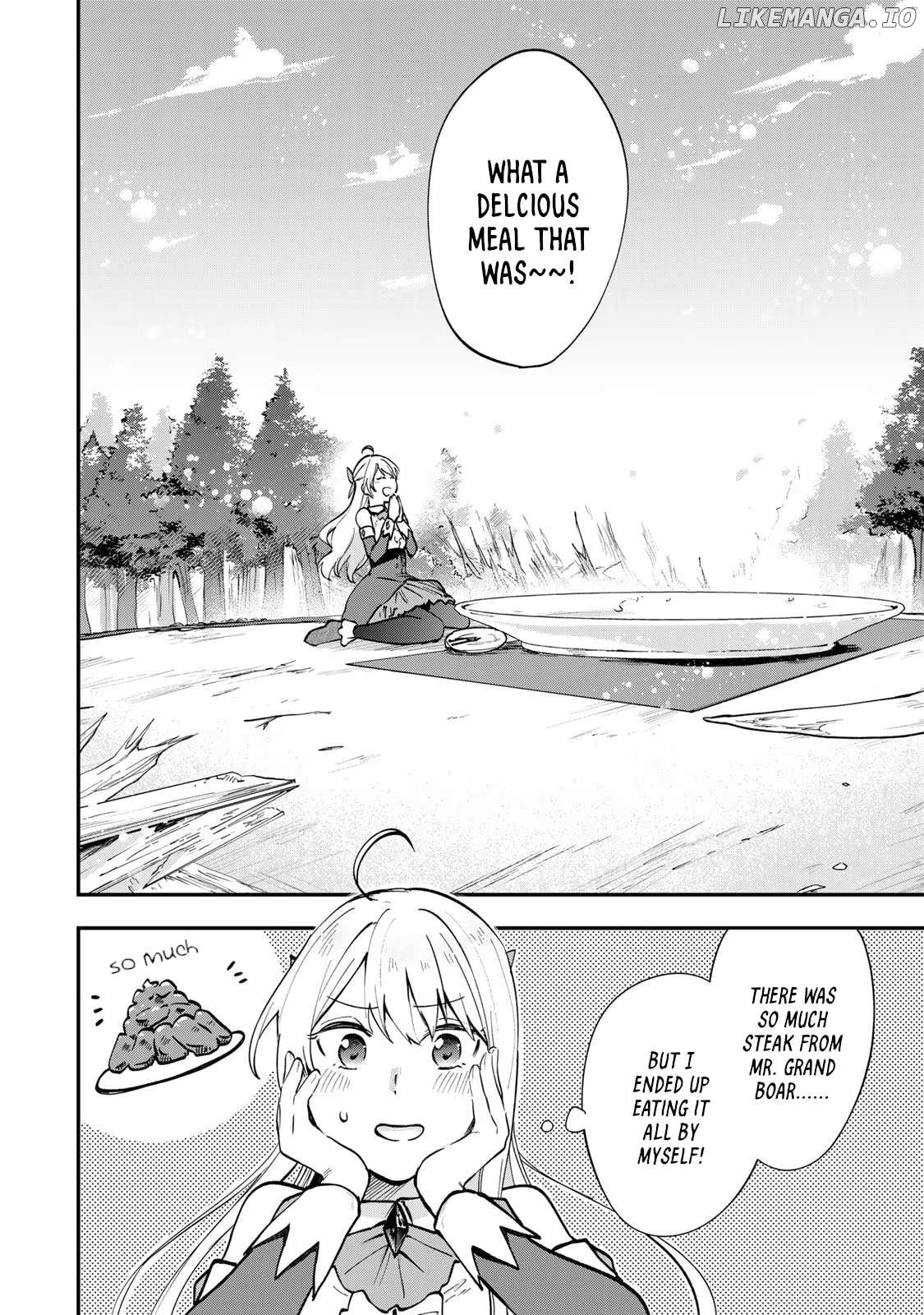 [Pakupaku desu wa] Tsuihousareta Ojou-sama no "Monster wo Taberu Hodo Tsuyoku Naru" Skill wa, 1-shoku de 1 Level Up suru Zendaimimon no Saikyou Skill deshita. 3-nichi de Jinrui Saikyou ni narimashita wa~! Chapter 4 - page 2