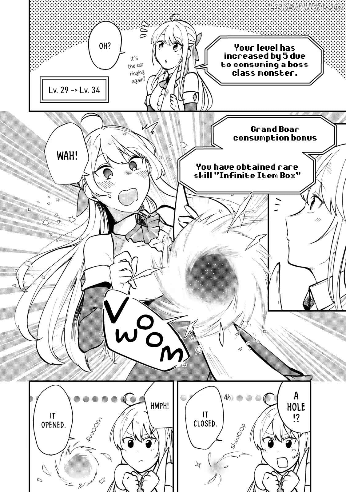 [Pakupaku desu wa] Tsuihousareta Ojou-sama no "Monster wo Taberu Hodo Tsuyoku Naru" Skill wa, 1-shoku de 1 Level Up suru Zendaimimon no Saikyou Skill deshita. 3-nichi de Jinrui Saikyou ni narimashita wa~! Chapter 4 - page 4