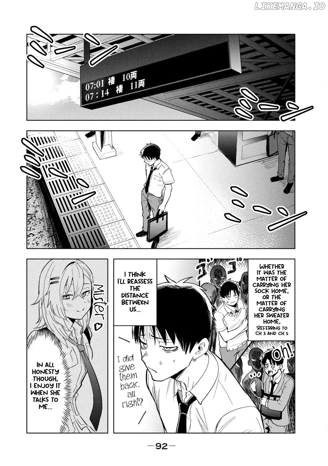 Asa no Tsuukin Densha de, Yatara to Hanashikakete Kuru Joshikousei. Chapter 6 - page 2