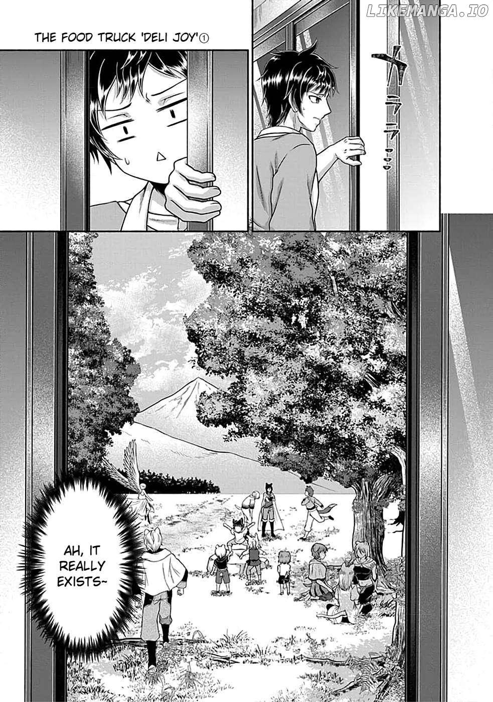Kitchen Car "Deli-joy" - Shasou Kara Isekai e Umaimono Mitsuyu Hanbaichuu! Chapter 2.2 - page 12