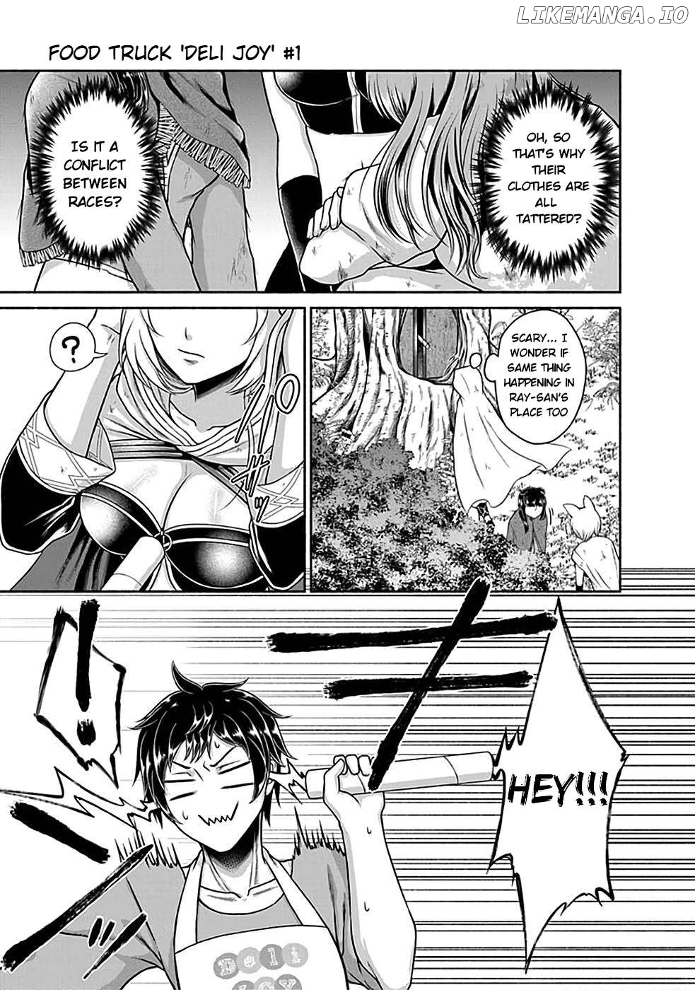 Kitchen Car "Deli-joy" - Shasou Kara Isekai e Umaimono Mitsuyu Hanbaichuu! Chapter 2.2 - page 16