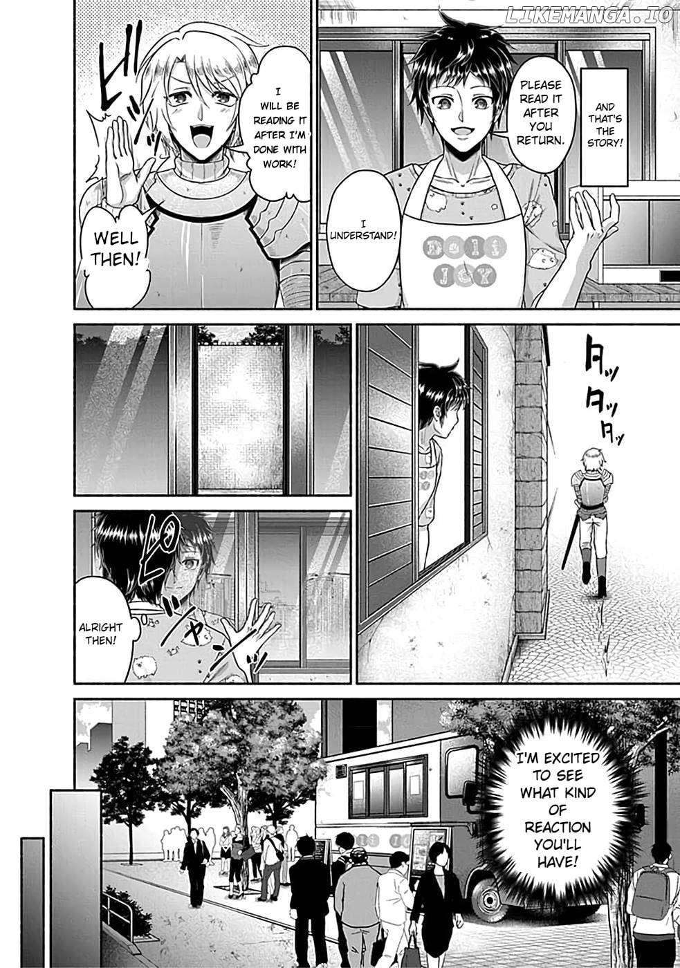 Kitchen Car "Deli-joy" - Shasou Kara Isekai e Umaimono Mitsuyu Hanbaichuu! Chapter 2.2 - page 5