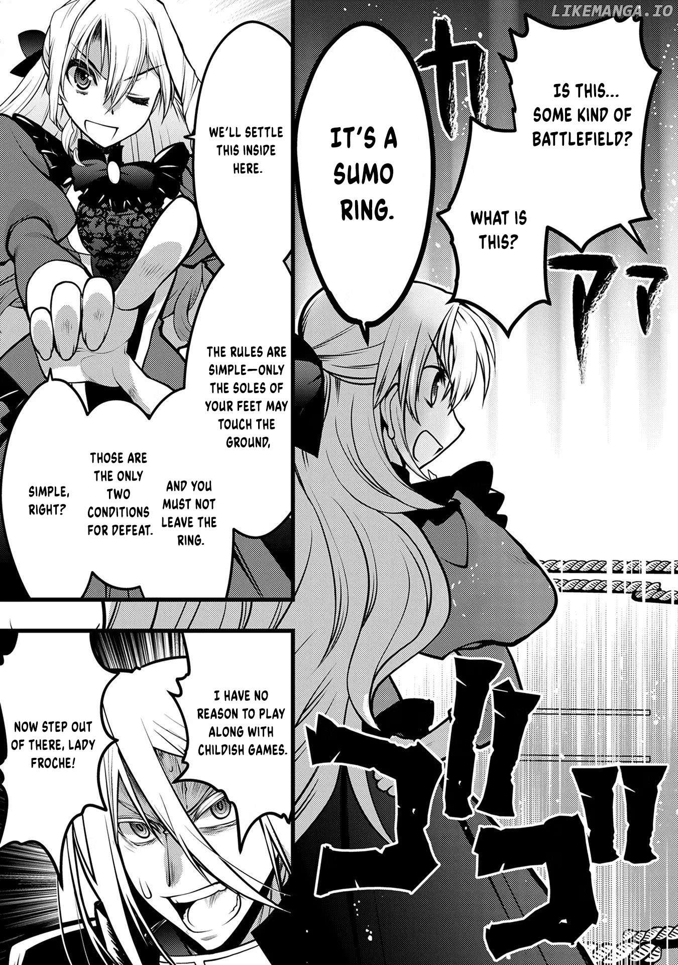 Oozumou Reijou ~Seijo ni Hirateuchi wo Kuratta Shunkan Sumou Budatta Zense wo Omoidashita Akuyaku Reijou no Watashi wa sute Neko Ouji ni Chanko wo Furumaitai Haadosukoidosukoi~ Chapter 2 - page 10