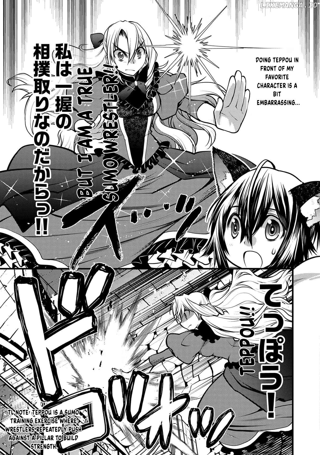 Oozumou Reijou ~Seijo ni Hirateuchi wo Kuratta Shunkan Sumou Budatta Zense wo Omoidashita Akuyaku Reijou no Watashi wa sute Neko Ouji ni Chanko wo Furumaitai Haadosukoidosukoi~ Chapter 2 - page 26
