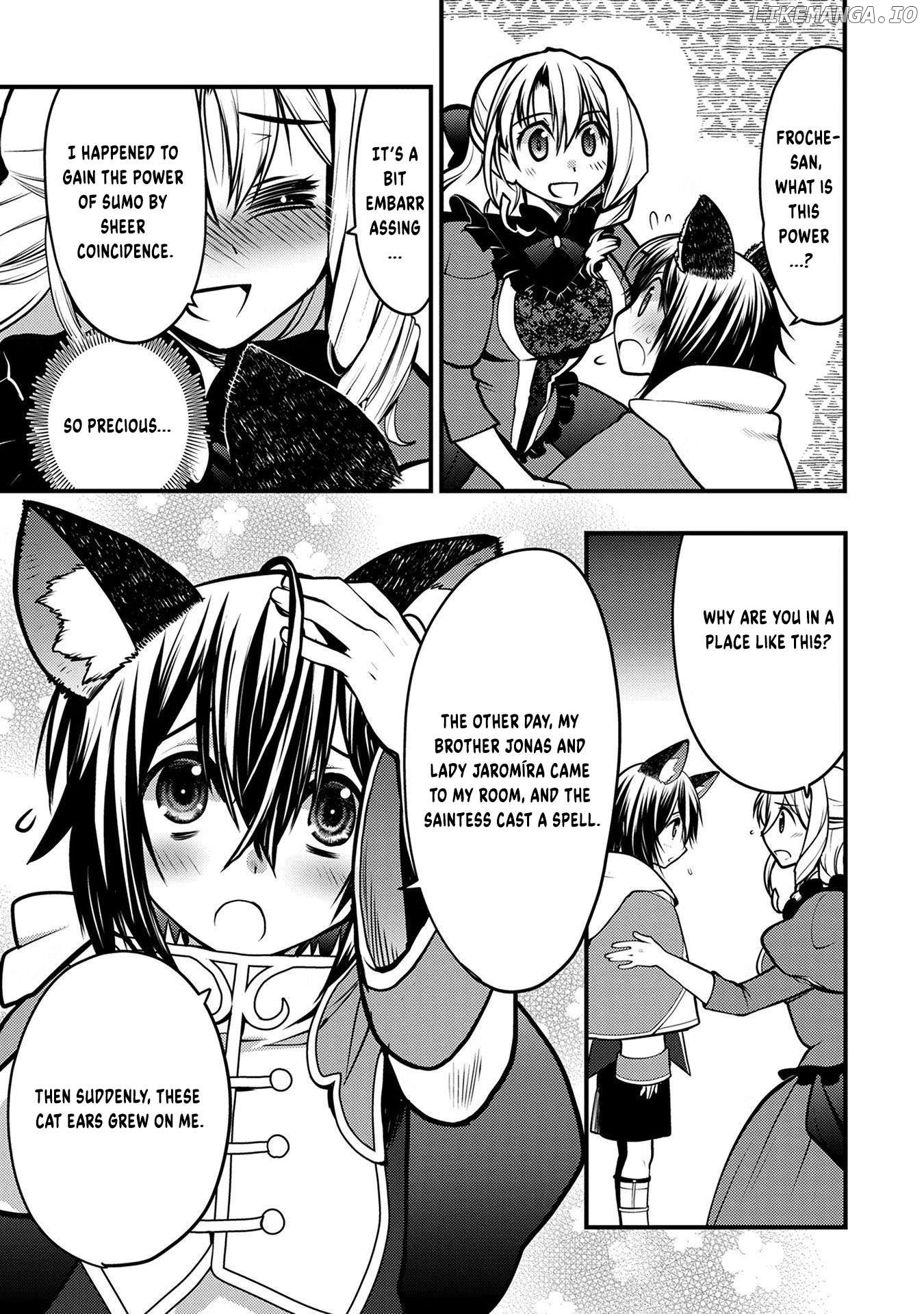 Oozumou Reijou ~Seijo ni Hirateuchi wo Kuratta Shunkan Sumou Budatta Zense wo Omoidashita Akuyaku Reijou no Watashi wa sute Neko Ouji ni Chanko wo Furumaitai Haadosukoidosukoi~ Chapter 2 - page 28