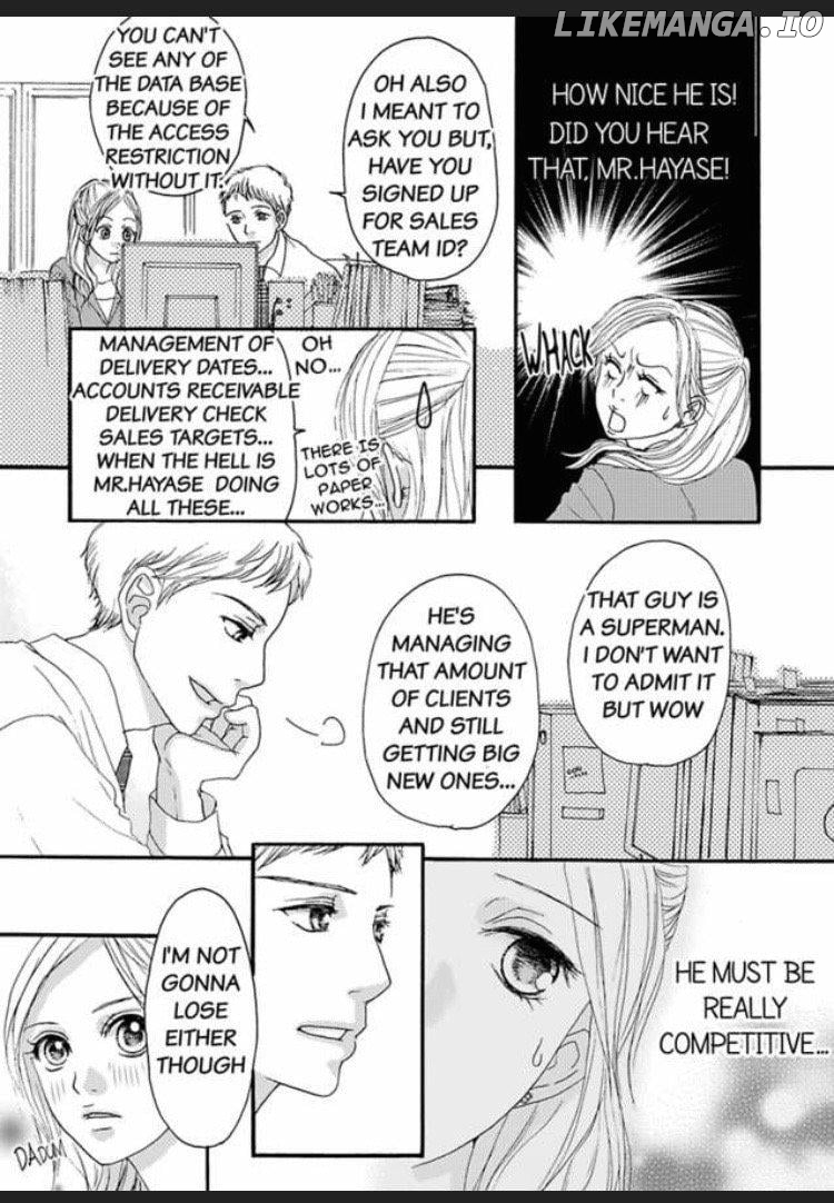 Joushi ga Gomu wo Kuwaetara Futari no Kyori wa 0.01mm Chapter 3 - page 22