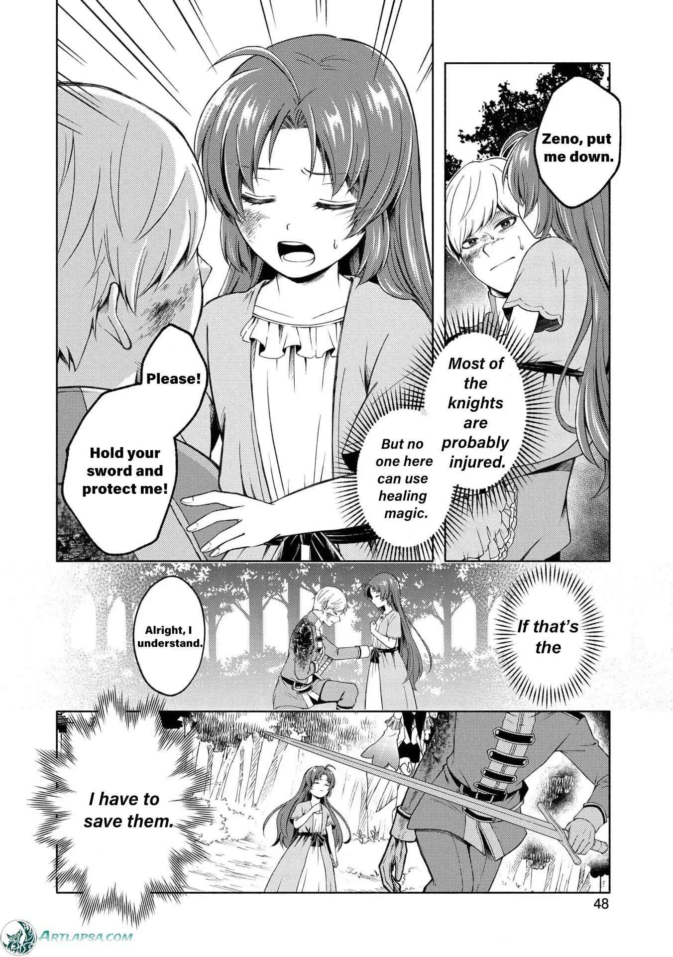 The reincarnated great saintess hides her true identity with all her might Chapter 1 - page 50