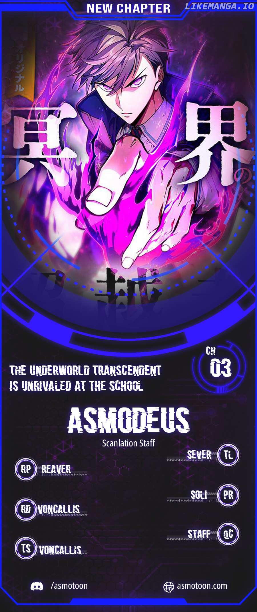 The Underworld Transcendent Is Unrivaled at the School——! Chapter 3 - page 1