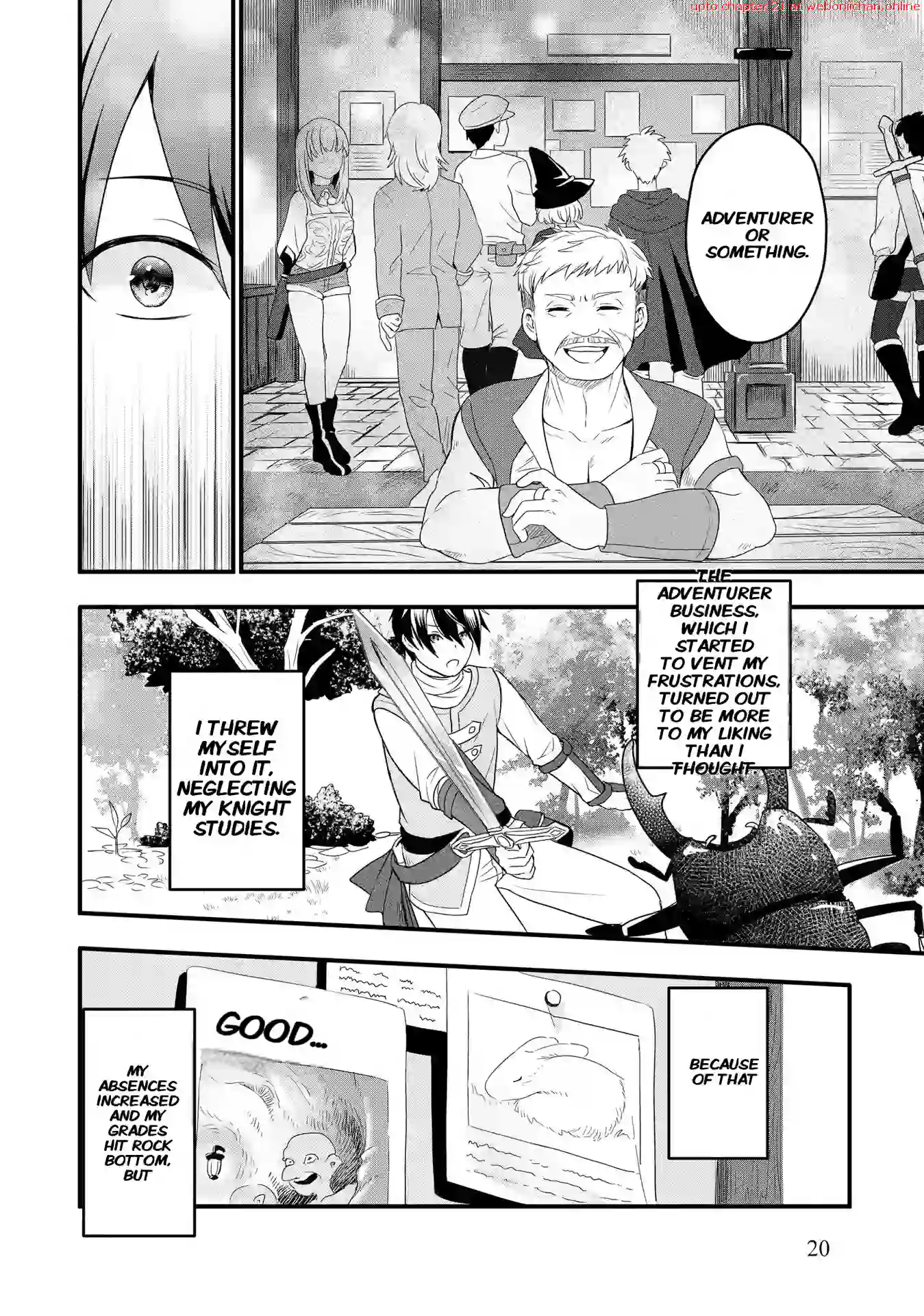 THE KNIGHT, DISOWNED AFTER DROPPING OUT, MASTERS THE TRANSCENDENT SKILL “BOND SUMMONING TECHNIQUE” AND BECOMES THE STRONGEST Chapter 1 - page 19