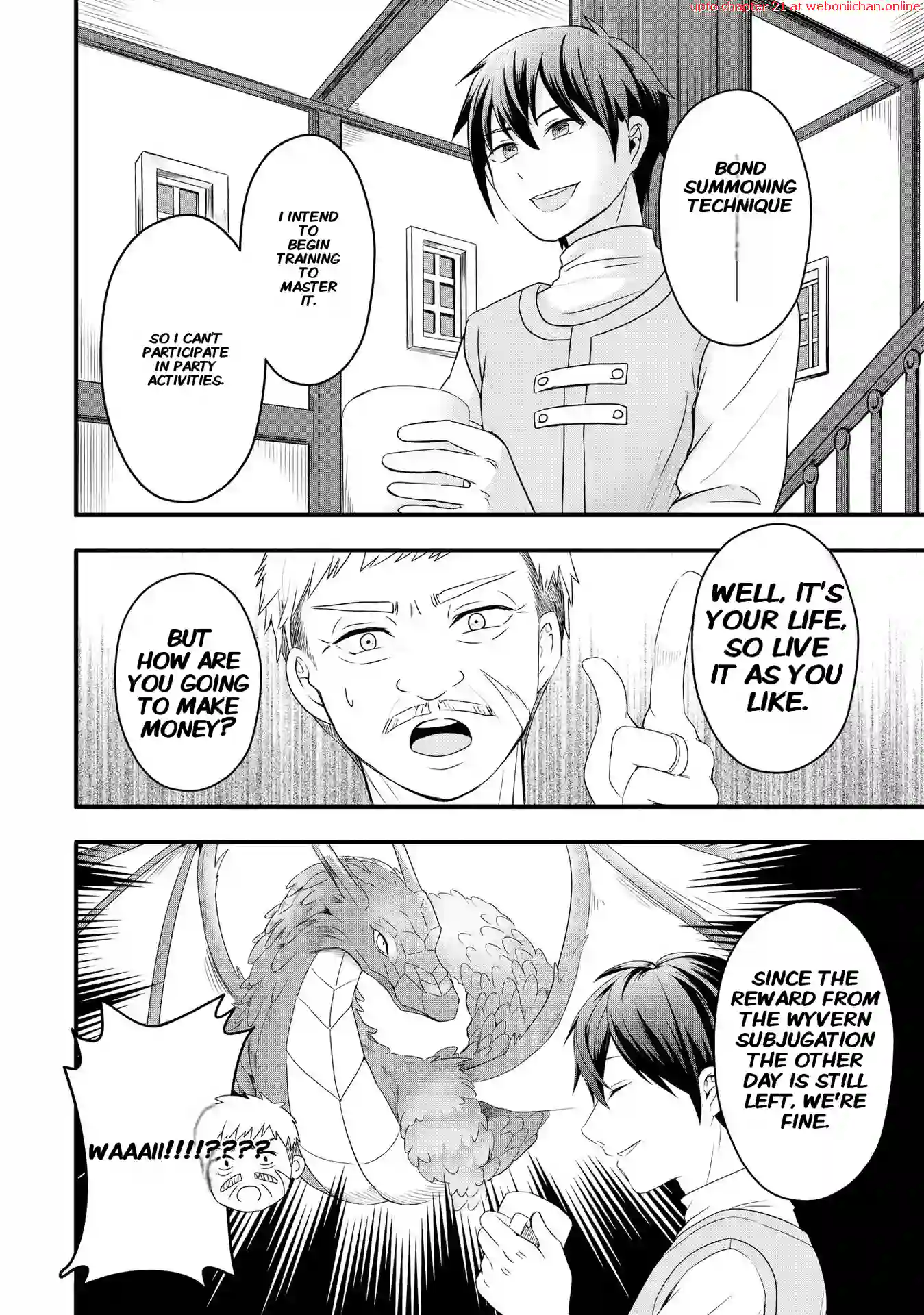 THE KNIGHT, DISOWNED AFTER DROPPING OUT, MASTERS THE TRANSCENDENT SKILL “BOND SUMMONING TECHNIQUE” AND BECOMES THE STRONGEST Chapter 1 - page 23