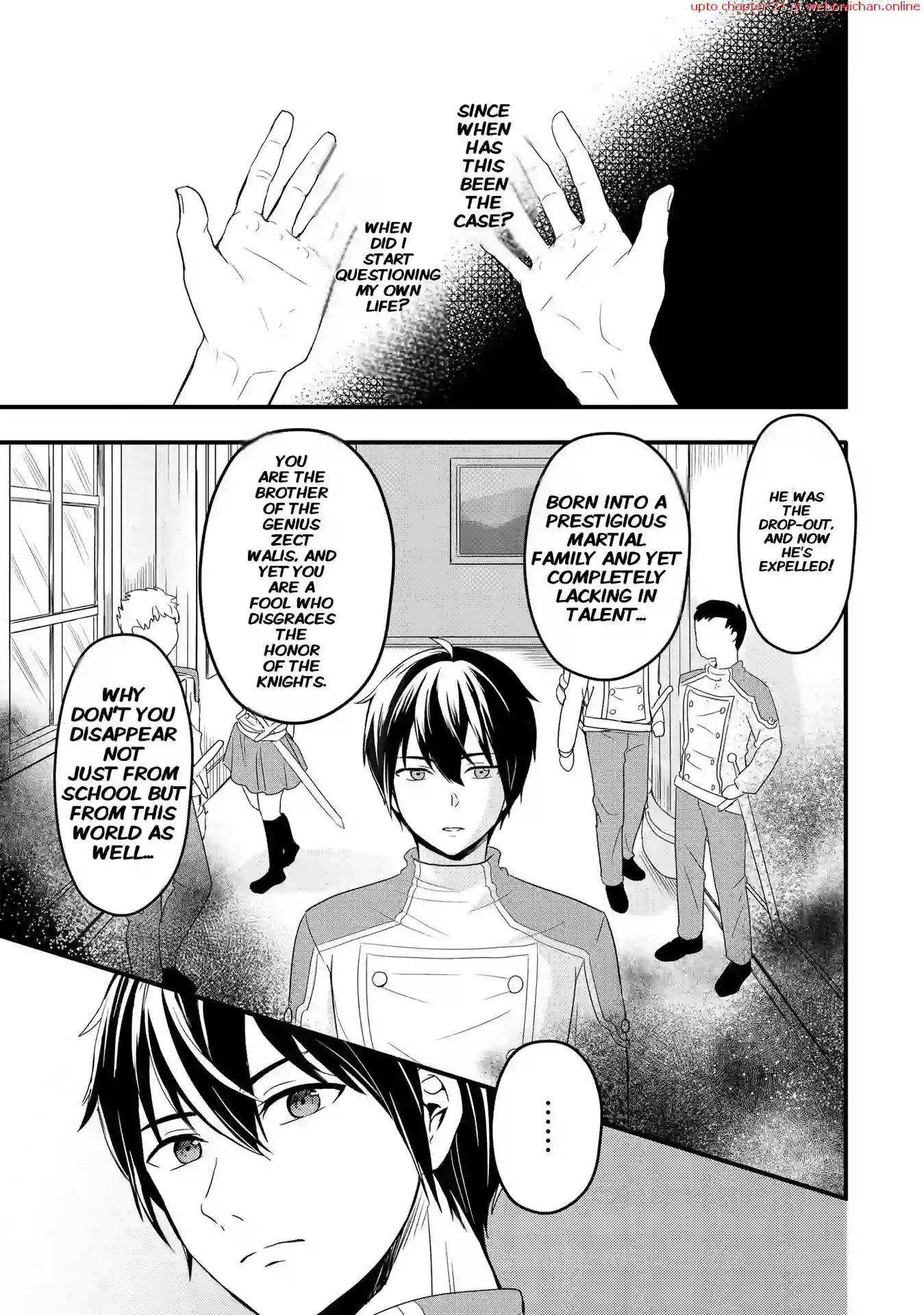 THE KNIGHT, DISOWNED AFTER DROPPING OUT, MASTERS THE TRANSCENDENT SKILL “BOND SUMMONING TECHNIQUE” AND BECOMES THE STRONGEST Chapter 1 - page 6