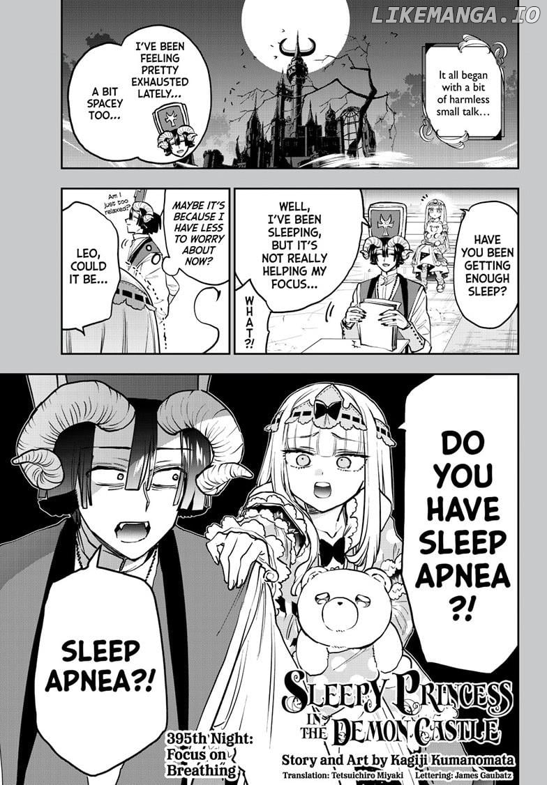 Maou-jou de Oyasumi Chapter 395 - page 1