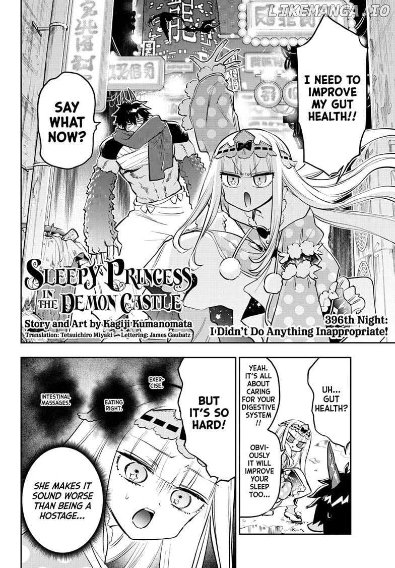 Maou-jou de Oyasumi Chapter 396 - page 2
