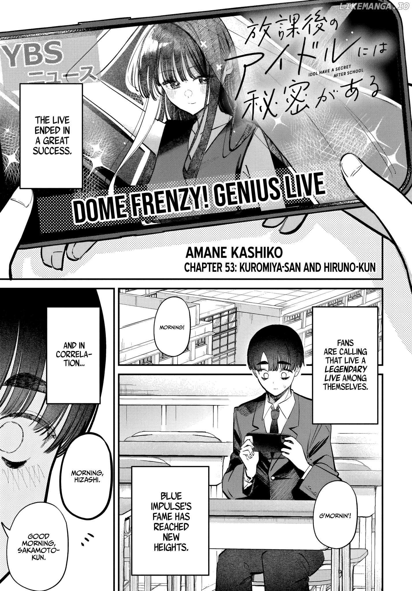 Houkago No Idol Ni Wa Himitsu Ga Aru Chapter 53 - page 1