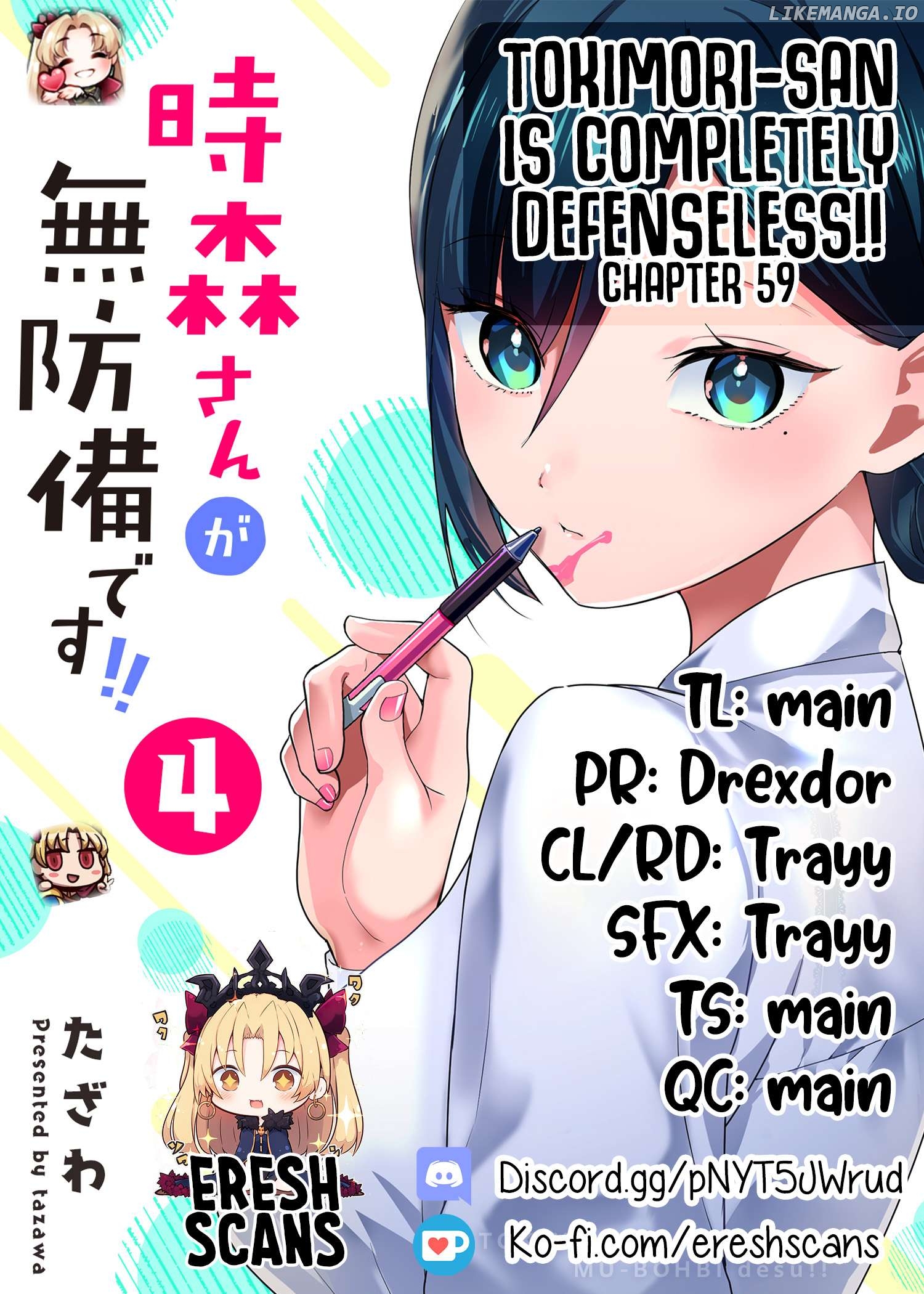 Tokimori-san Is Completely Defenseless!! Chapter 59 - page 1