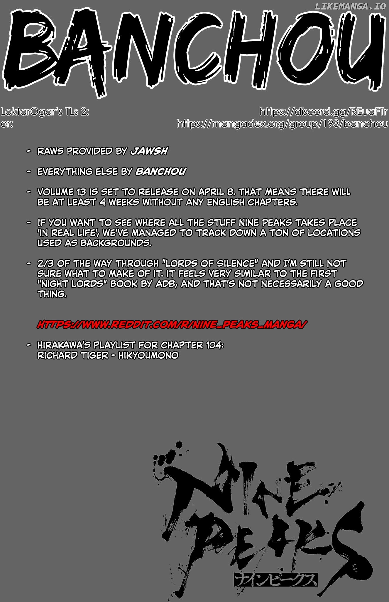 NINE PEAKS Chapter 104 - page 1