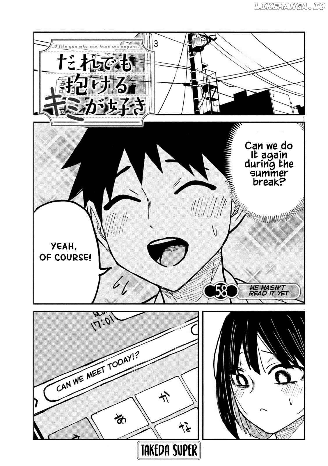 I Like You Who Can Have Sex Anyone Chapter 58 - page 1