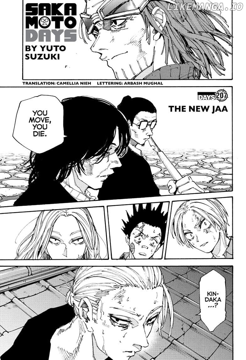 Sakamoto Days Chapter 207 - page 1
