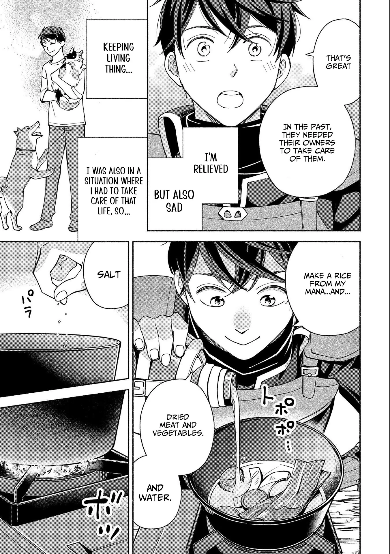 Mofumofu To Mukumuku To Isekai Hyouryuu Seikatsu Chapter 2.2 - page 12