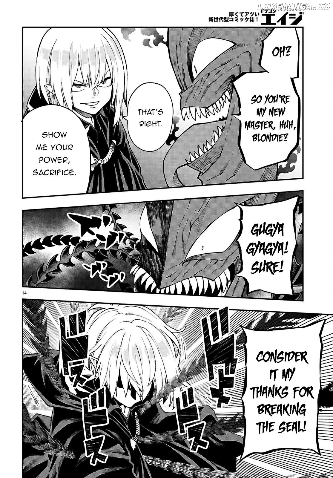 Konjiki no Moji Tsukai - Yuusha Yonin ni Makikomareta Unique Cheat Chapter 117 - page 14