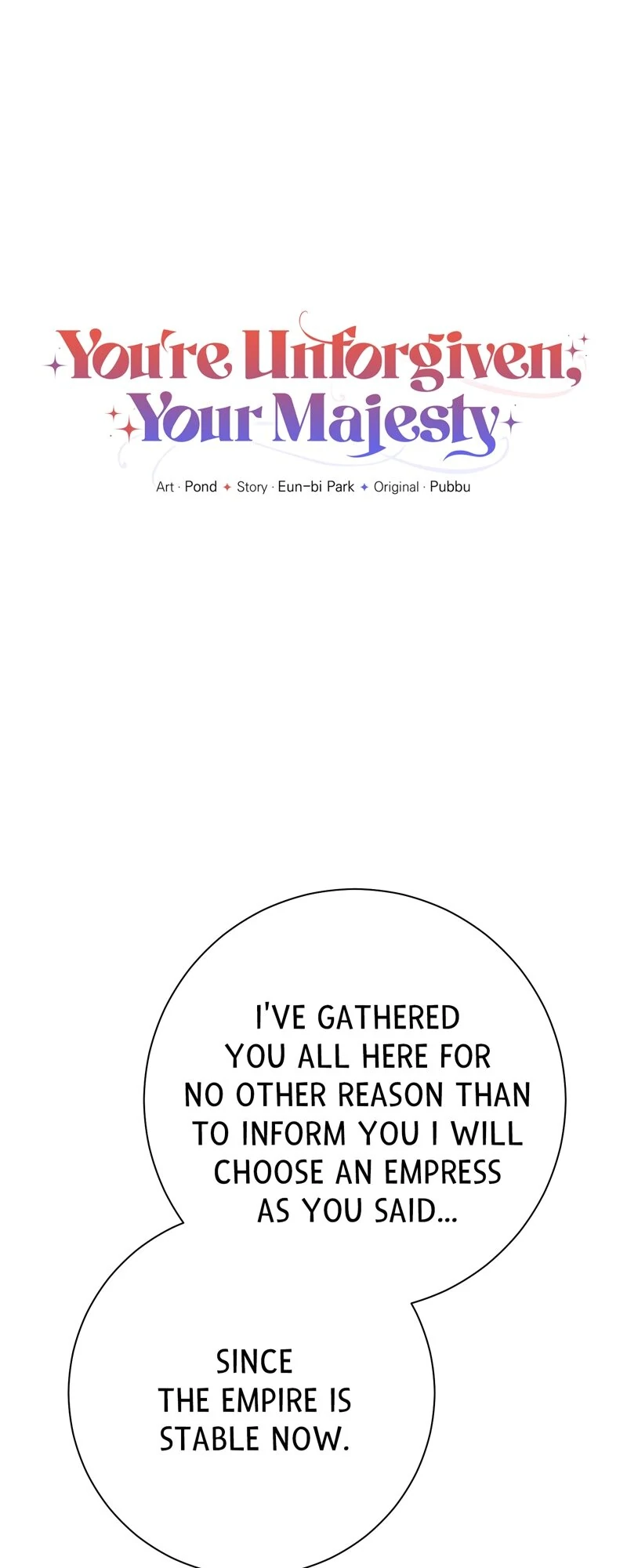 You're Unforgiven, Your Majesty Chapter 68 - page 1