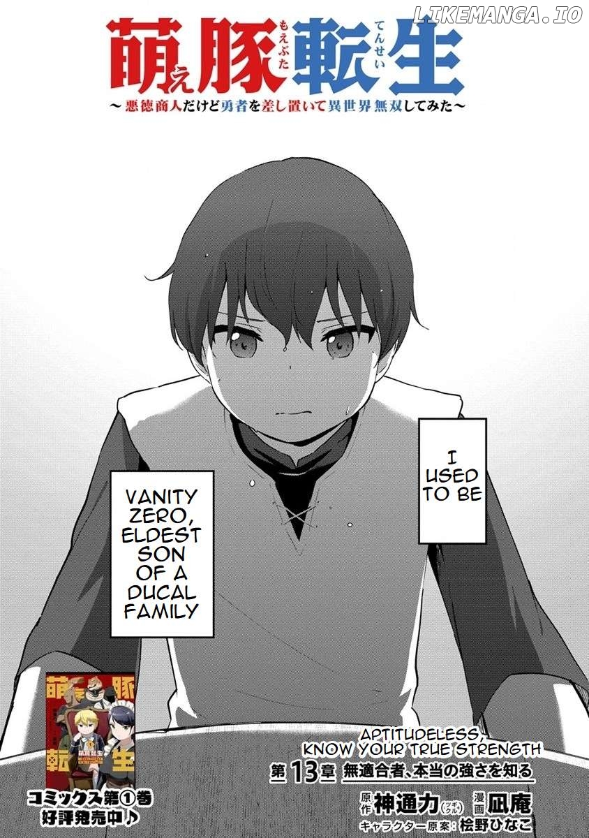 Moe Buta Tensei: Akutoku Shounin Da Kedo Yuusha O Sashioite Isekai Musou Shitemita Chapter 13 - page 2