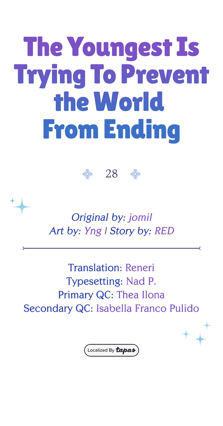 The Youngest Child of the Family Is Preventing the World From Ending Chapter 28 - page 14
