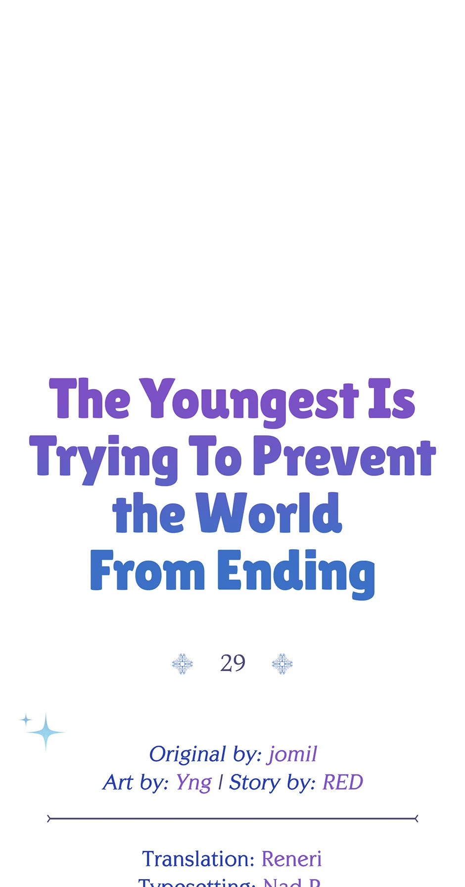 The Youngest Child of the Family Is Preventing the World From Ending Chapter 29 - page 35