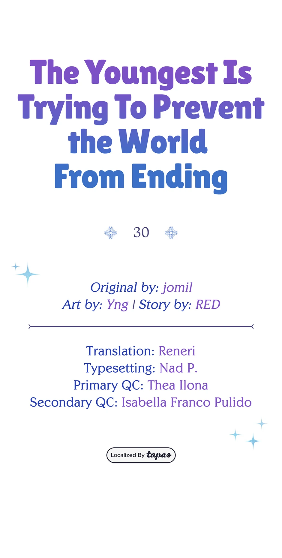 The Youngest Child of the Family Is Preventing the World From Ending Chapter 30 - page 8