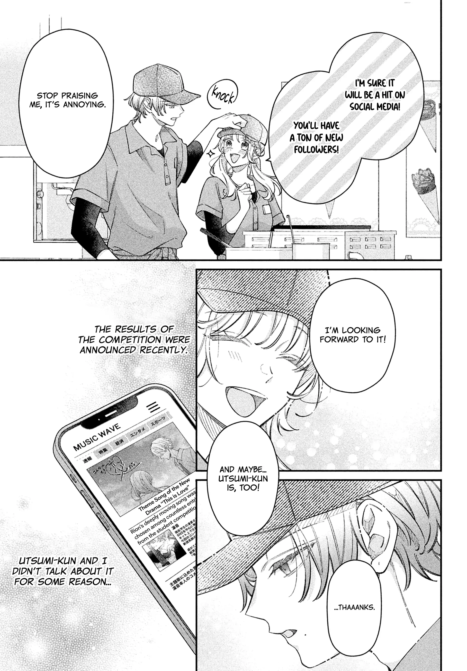 Utsumi-kun no Koi no Uta Chapter 12 - page 18