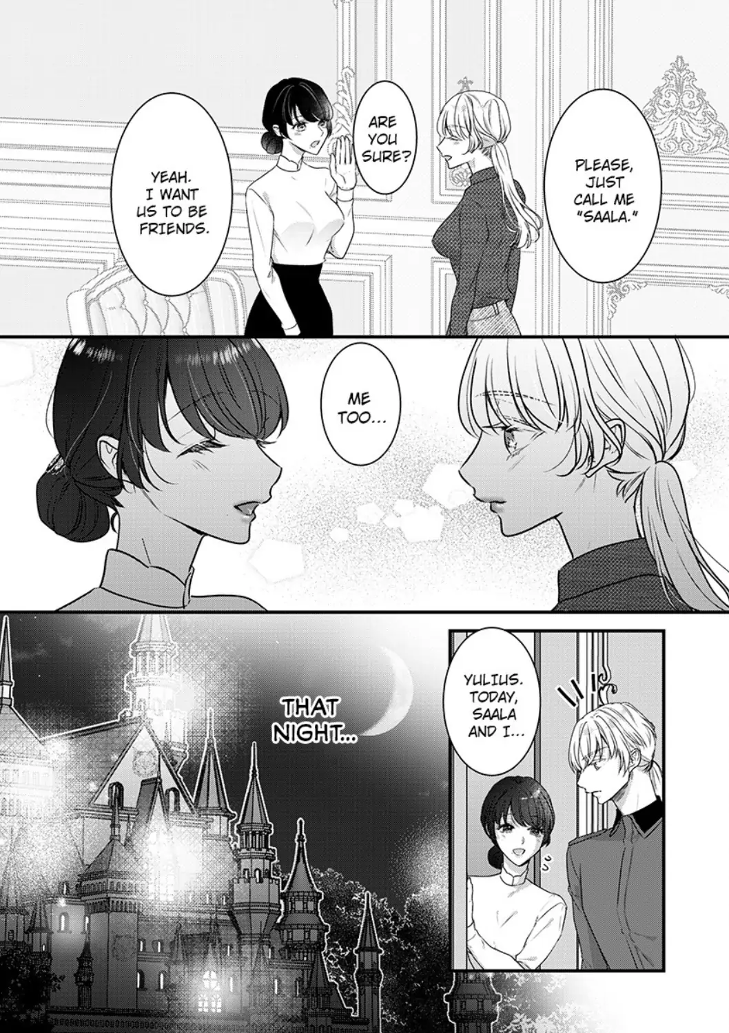 Inochi ni Kaete mo Mamoru to Chikatta - Cool na Goei Kishi wa Shoukansareta Seijo wo Atsuku Dekiai suru Chapter 11 - page 8