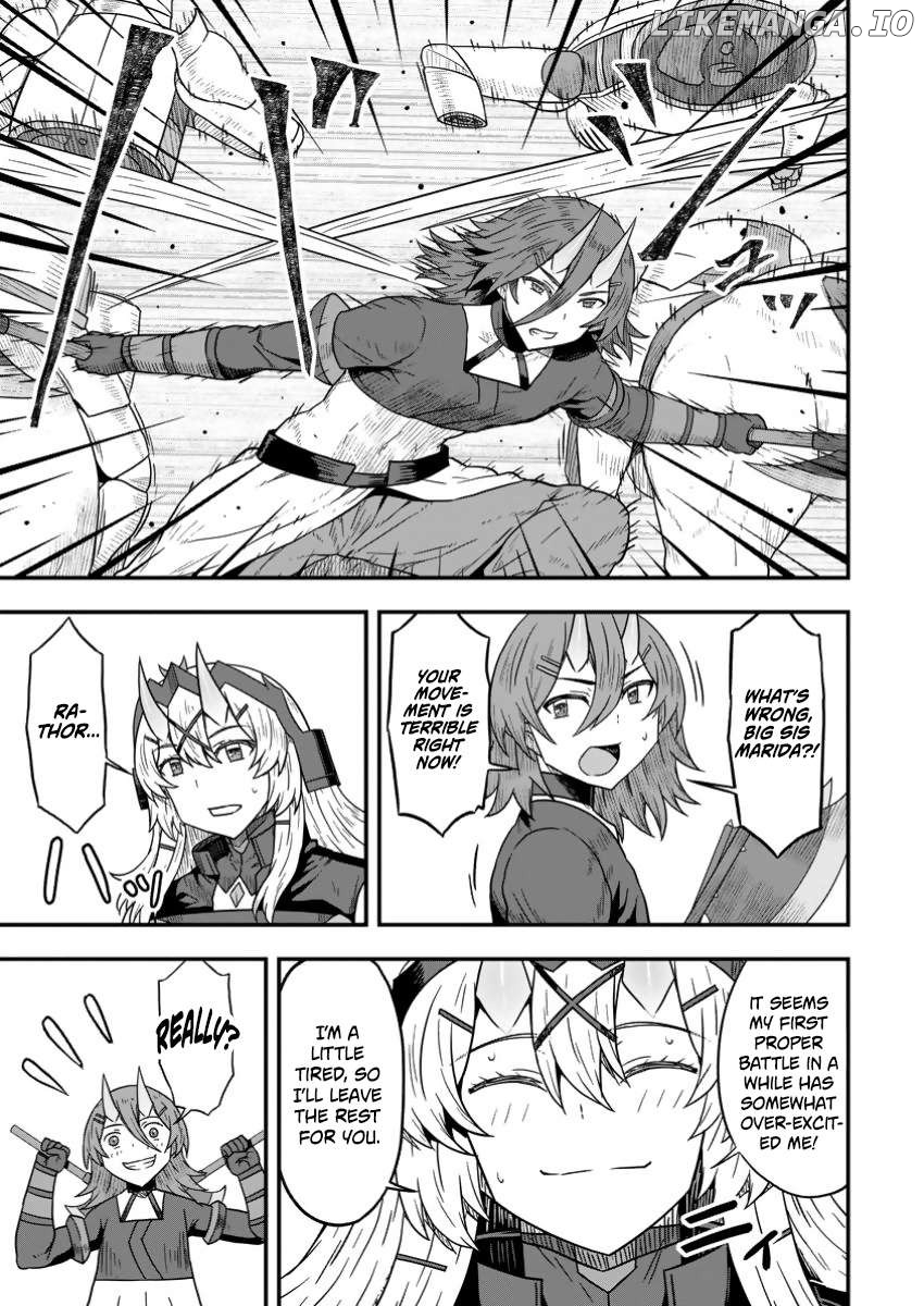 Isekai Saikyou no Yome desu ga, Yoru no Tatakai wa Ore no Hou ga Tsuyoi You desu ~Chiryaku o Ikashite Nariagaru Harem Senki~ Chapter 17 - page 21