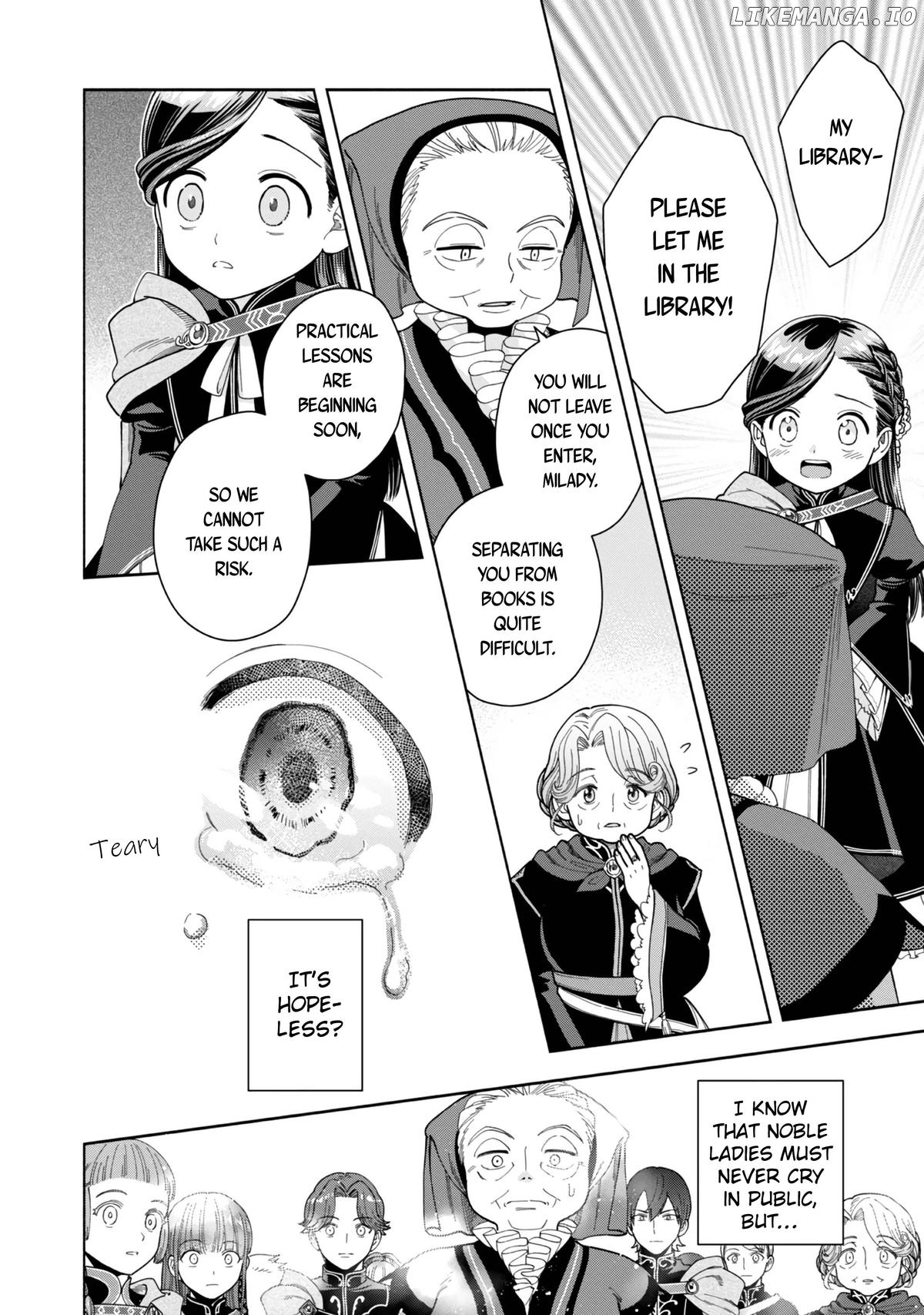Honzuki No Gekokujou ~Shisho Ni Naru Tame Ni Wa Shudan Wo Erandeiraremasen~ Dai 4-Bu 「 Kizokuin No Toshokan Wo Sukuitai!」 Chapter 11 - page 23