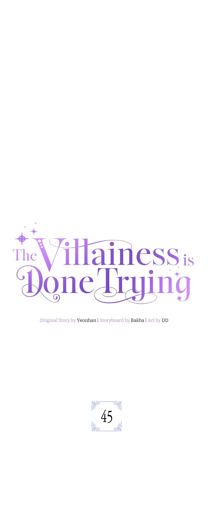 The Villainess is Done Trying Chapter 45 - page 3