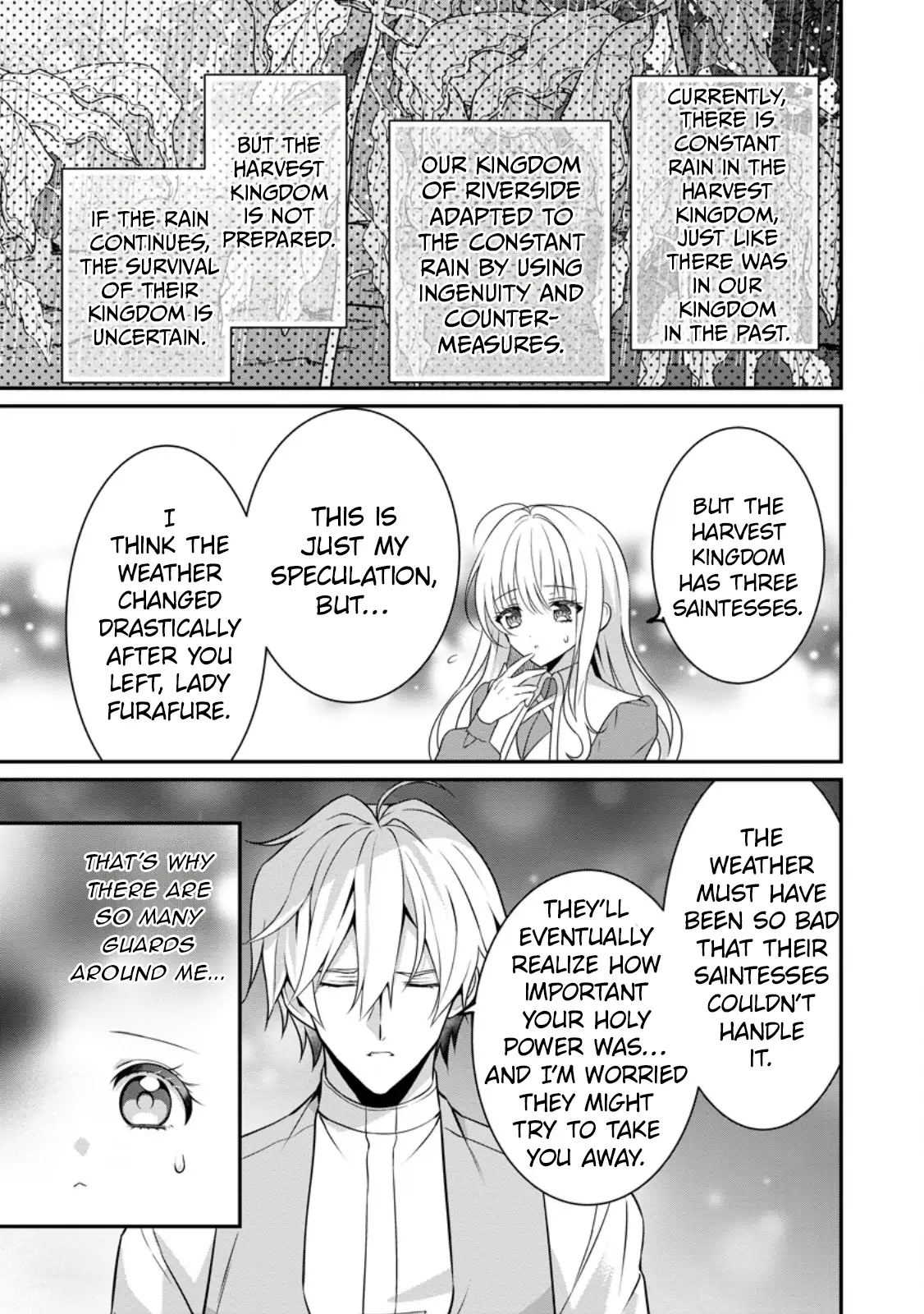 Tsuihou Seijo no Doronko Nouen Seikatsu: Itsunomanika Ringoku wo Sukutte Shimaimashita Chapter 5.3 - page 6